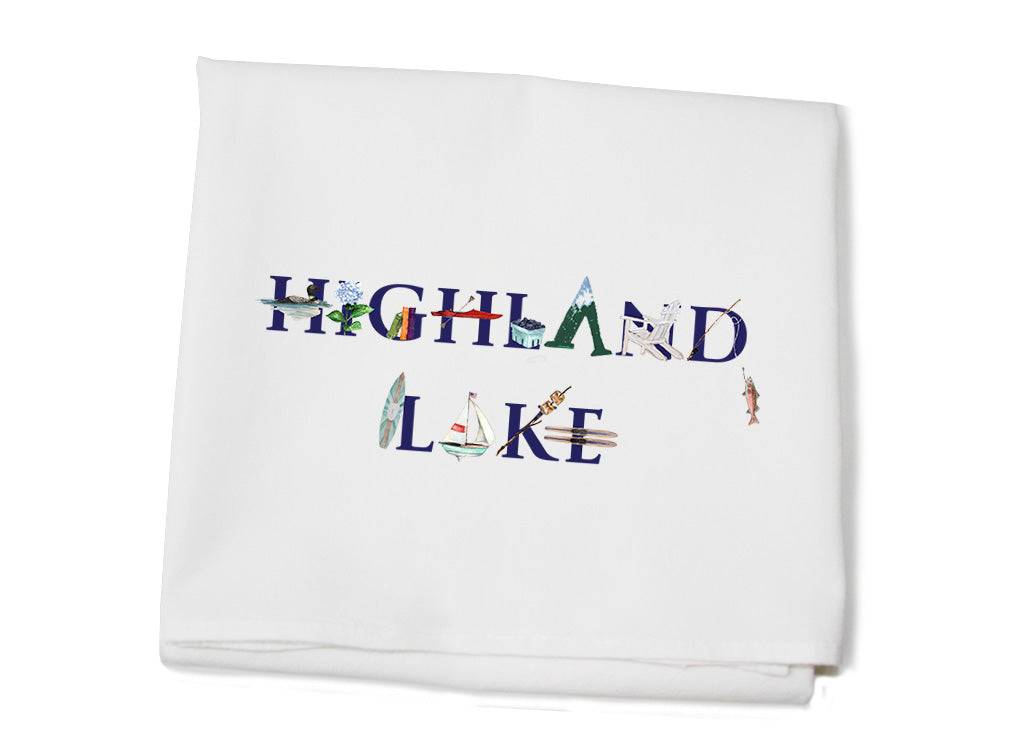 highland lake flour sack towel