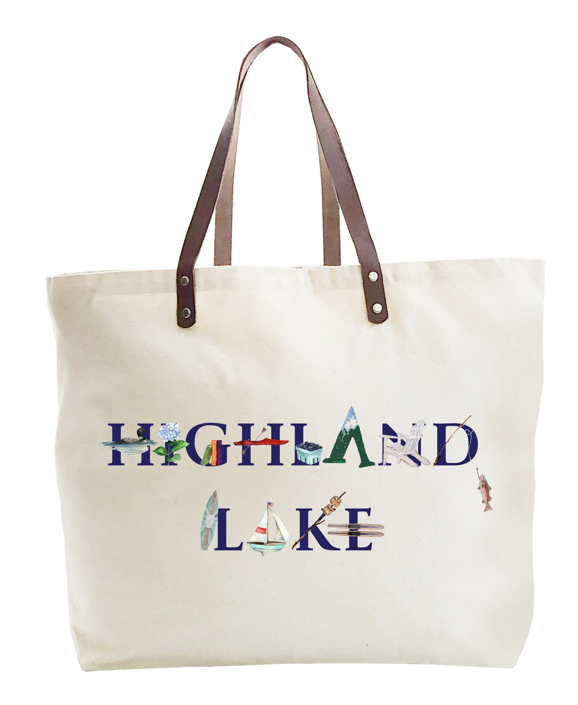 highland lake large tote