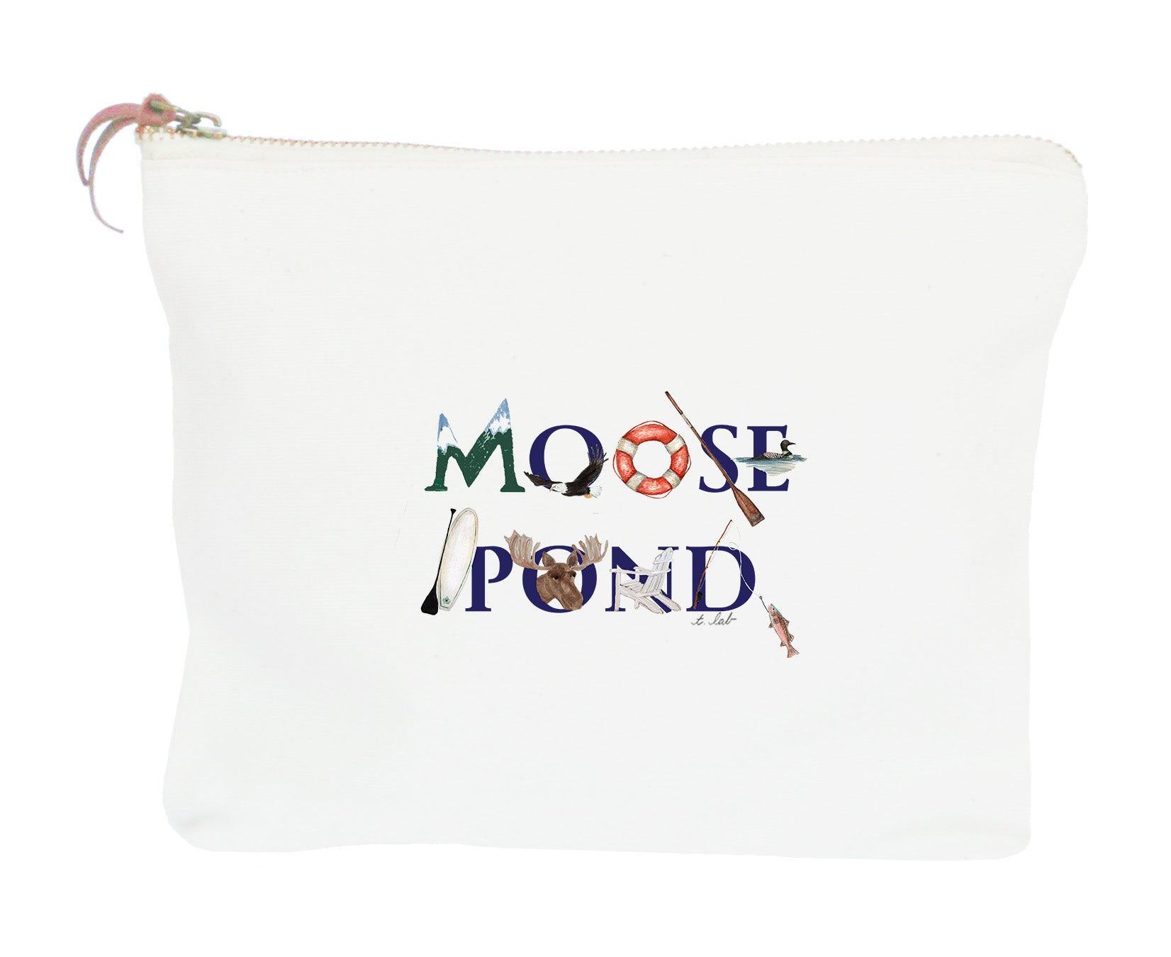 moose pond zipper pouch