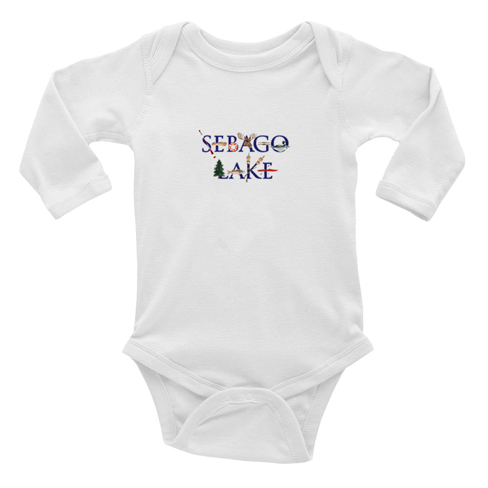 sebago lake baby snap up long sleeve