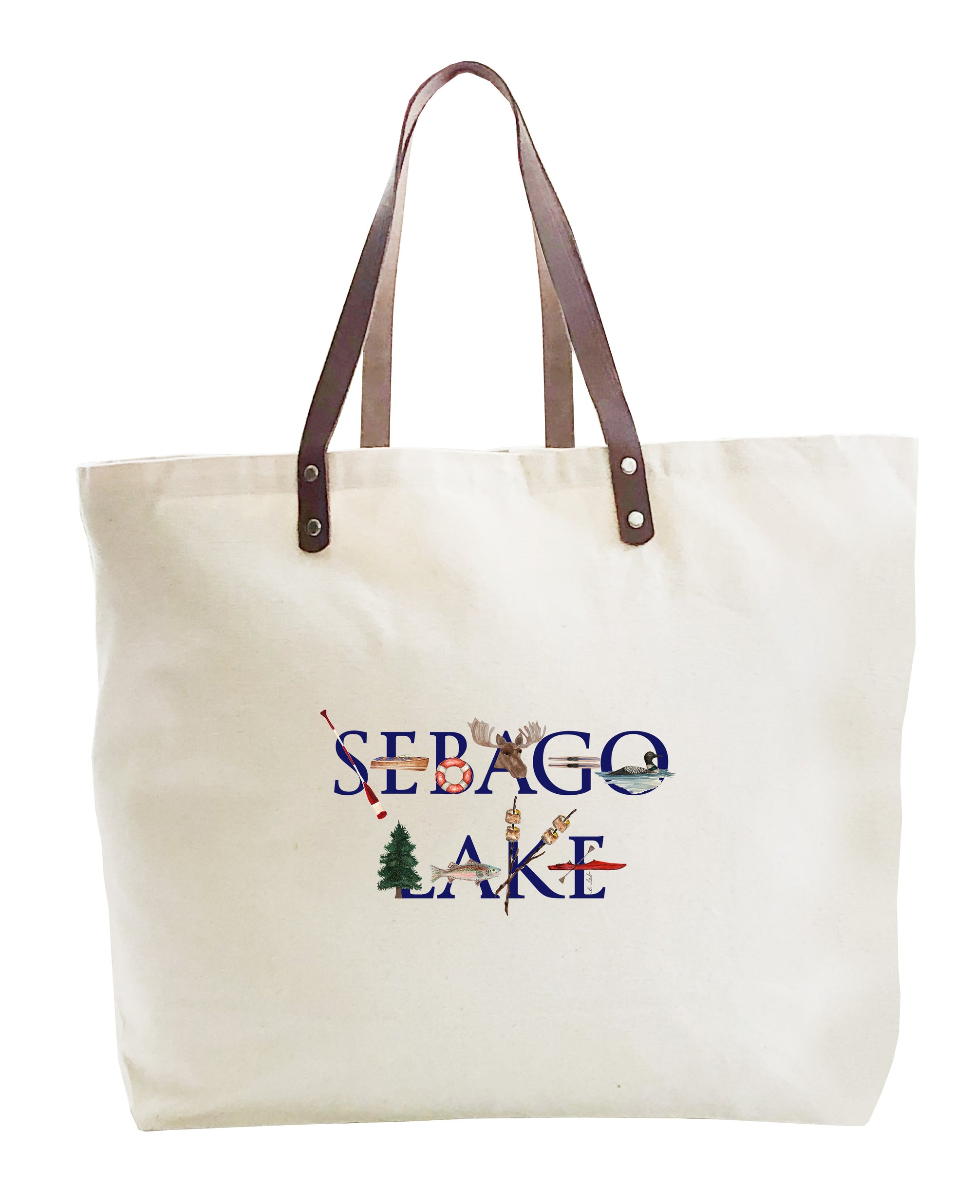 sebago lake large tote