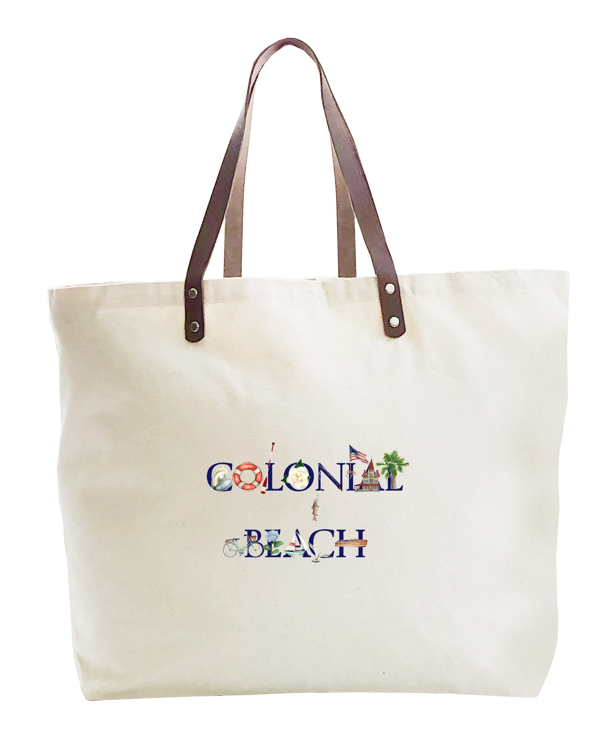 colonial beach large tote