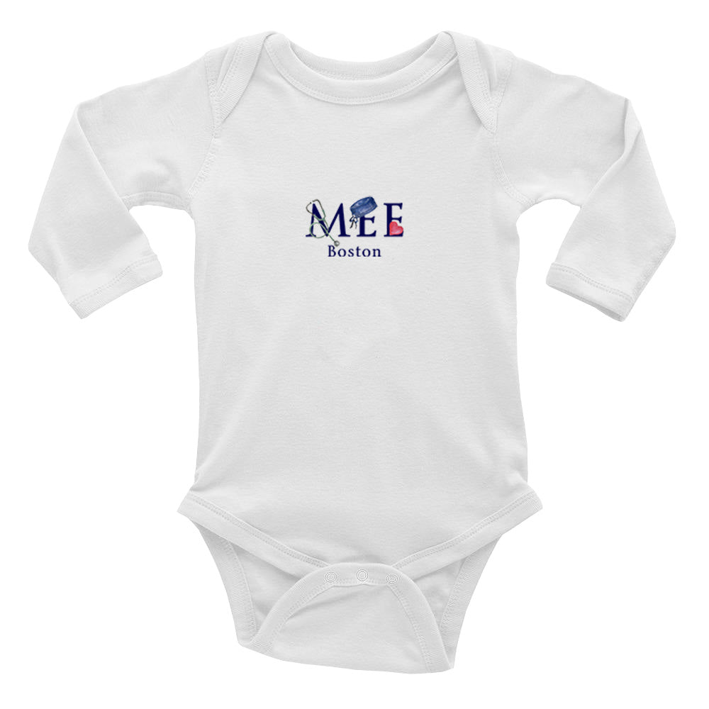 MEE Boston baby snap up long sleeve