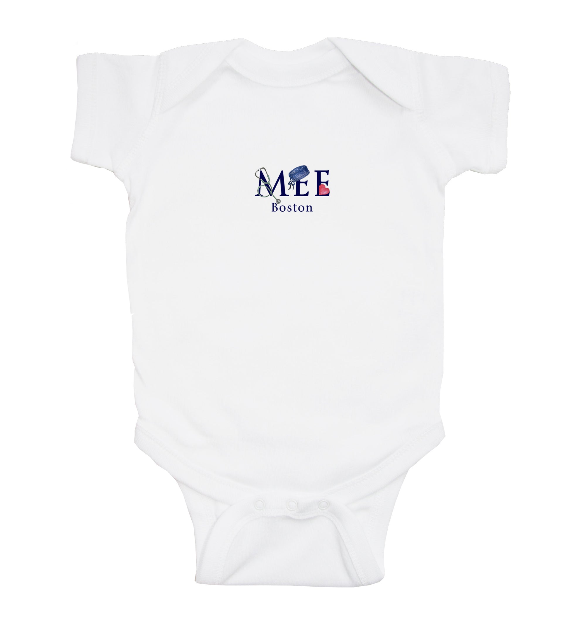 MEE Boston baby snap up short sleeve