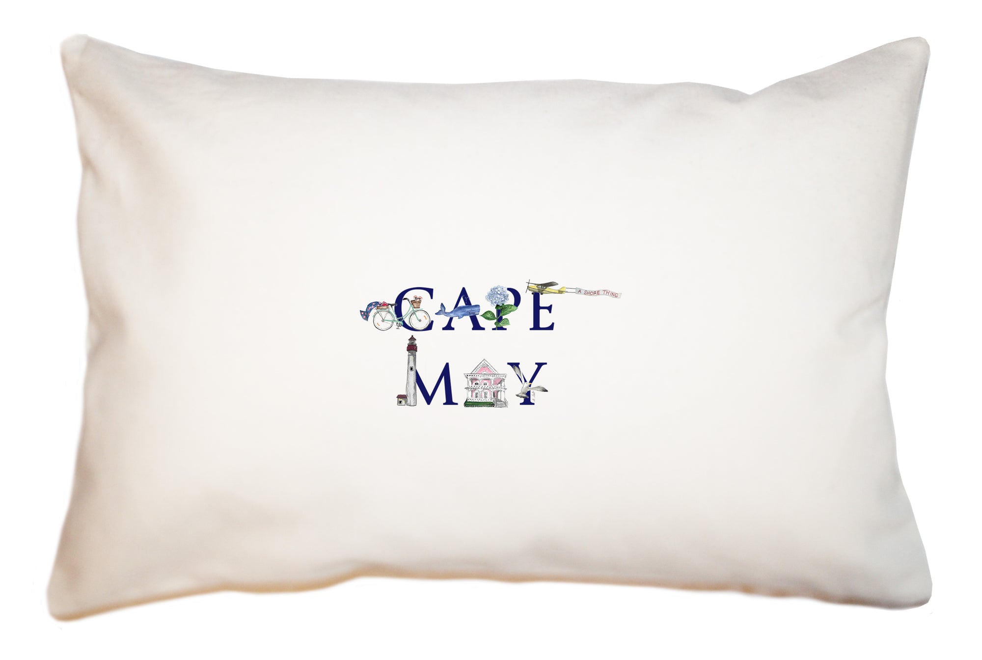 cape may large rectangle pillow