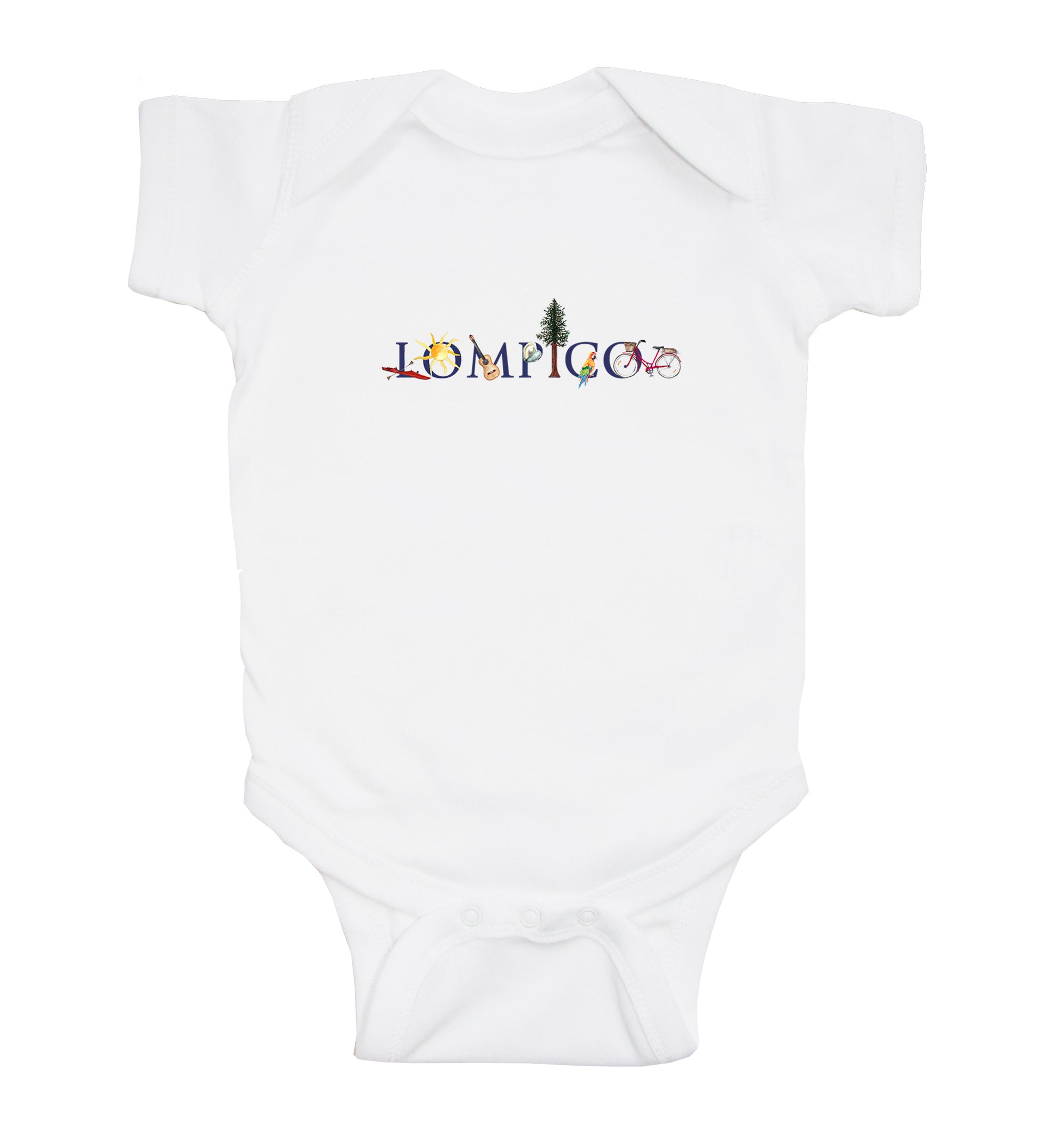 lompico baby snap up short sleeve