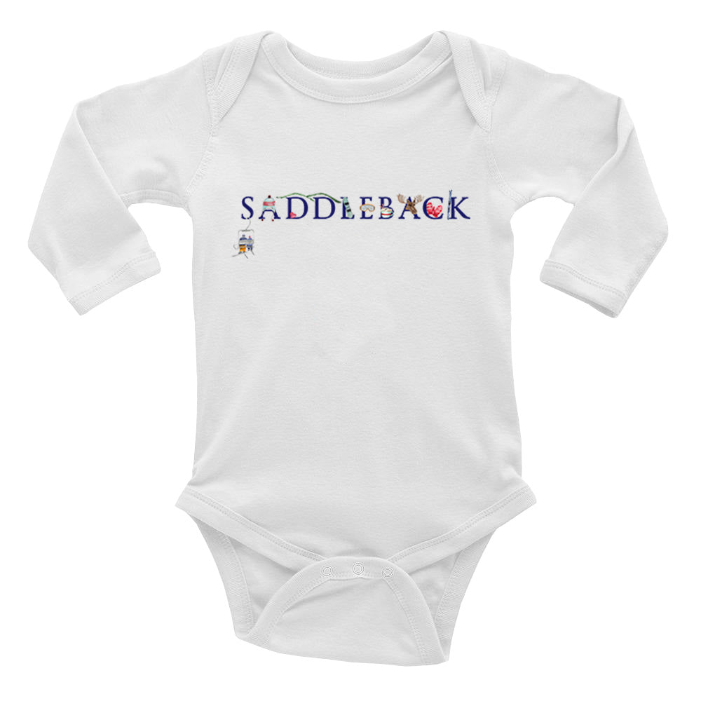 saddleback baby snap up long sleeve