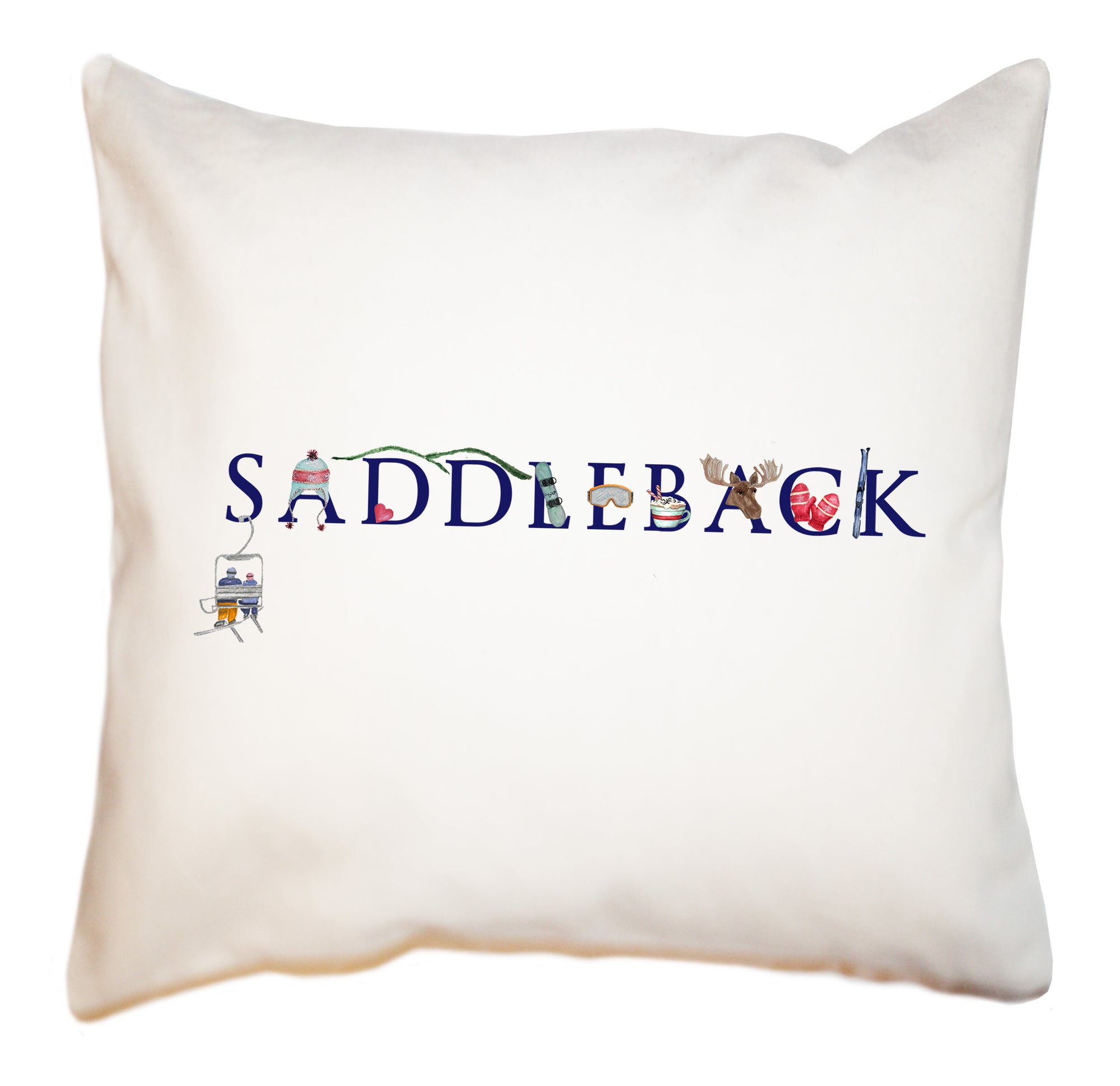 saddleback square pillow