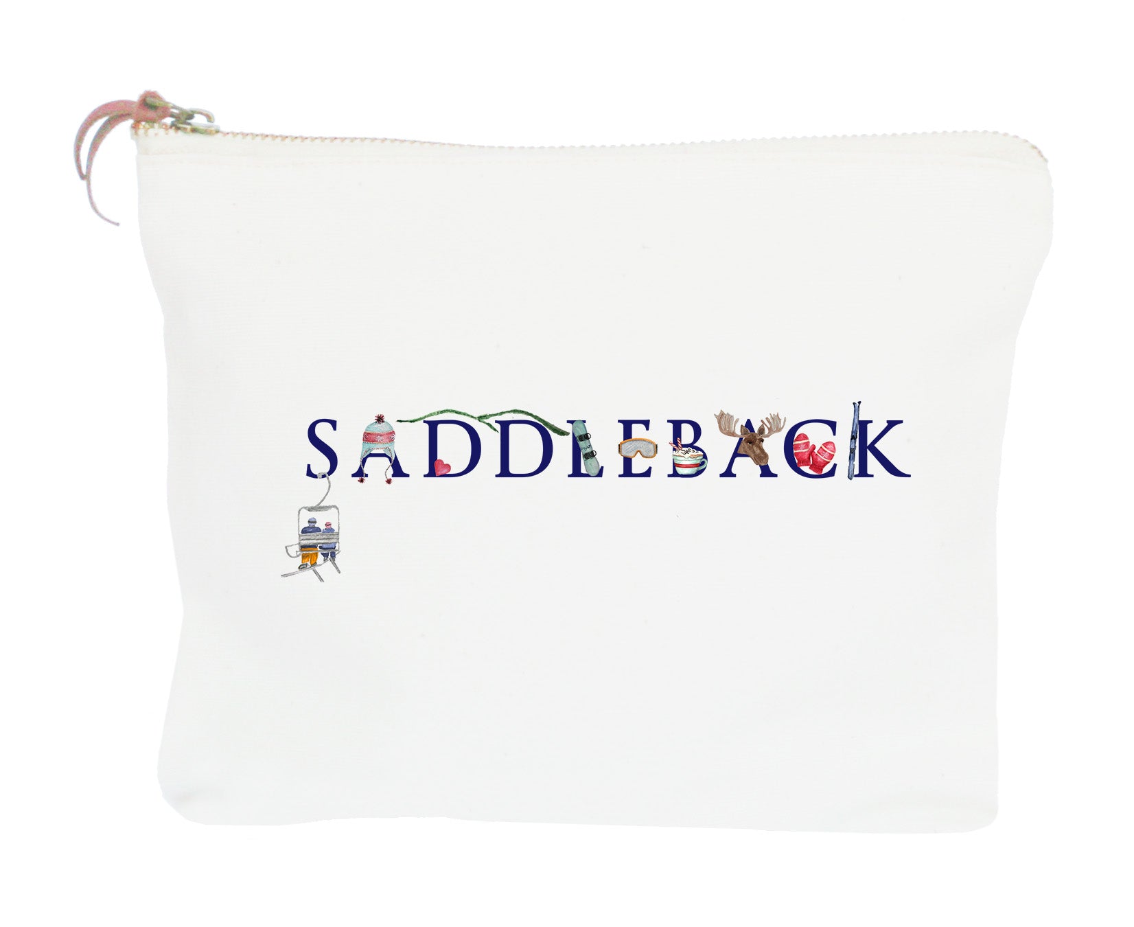 saddleback zipper pouch