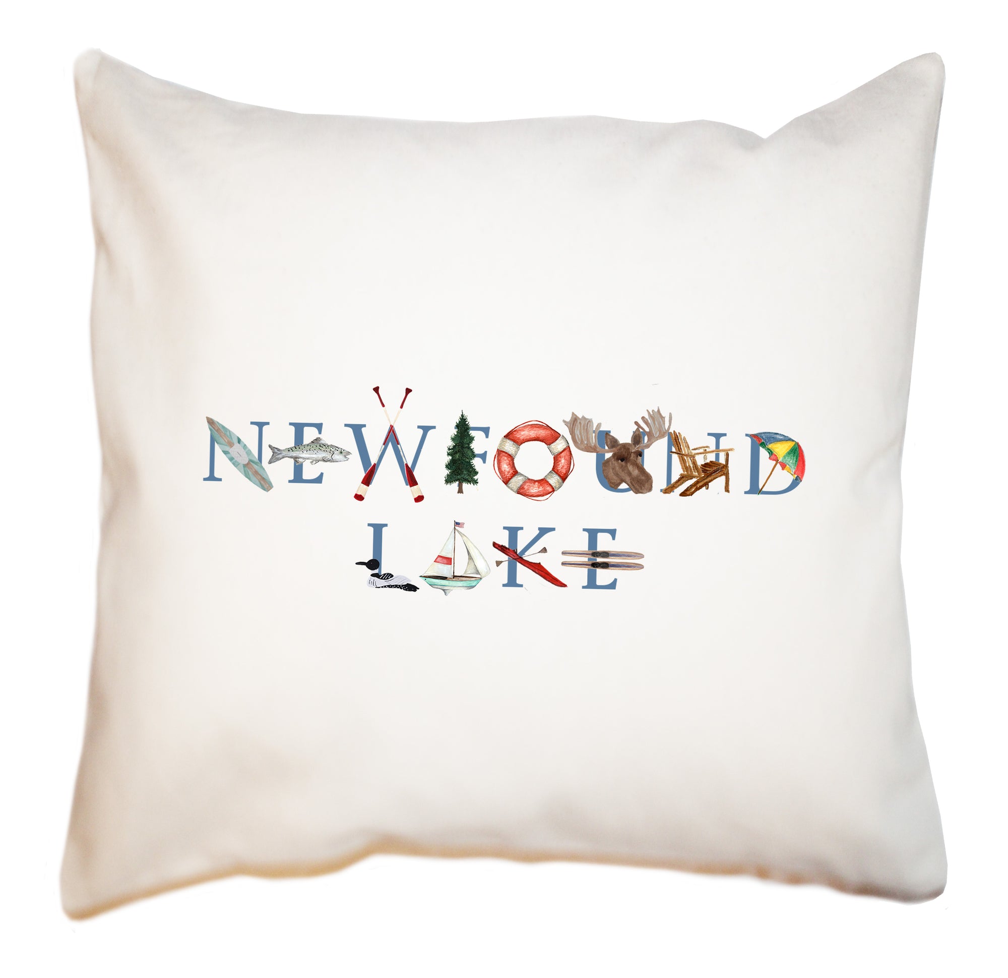 newfound lake square pillow