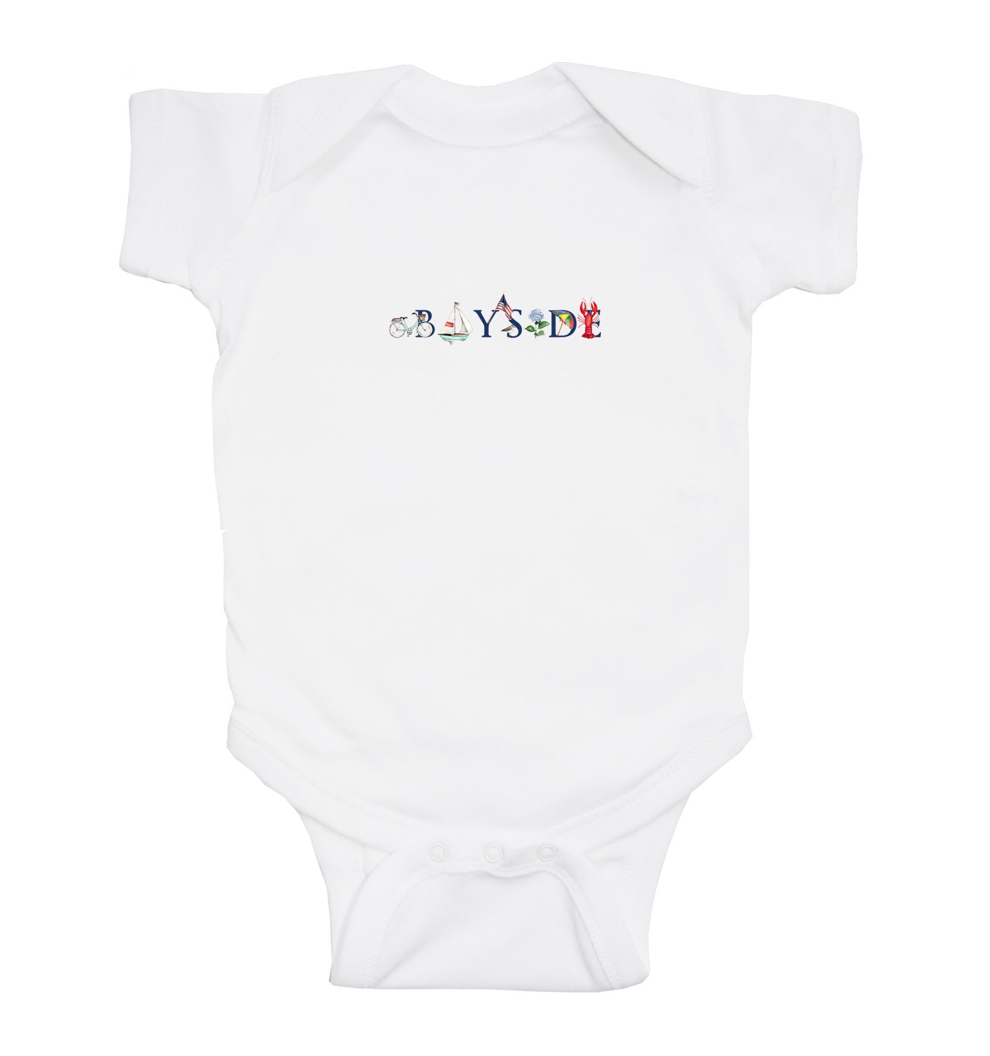 bayside baby snap up short sleeve