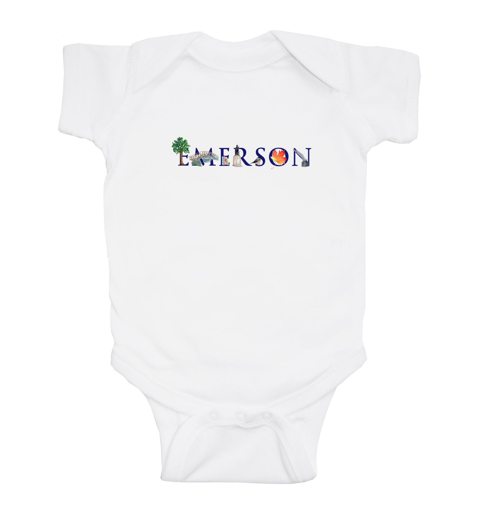 emerson baby snap up short sleeve