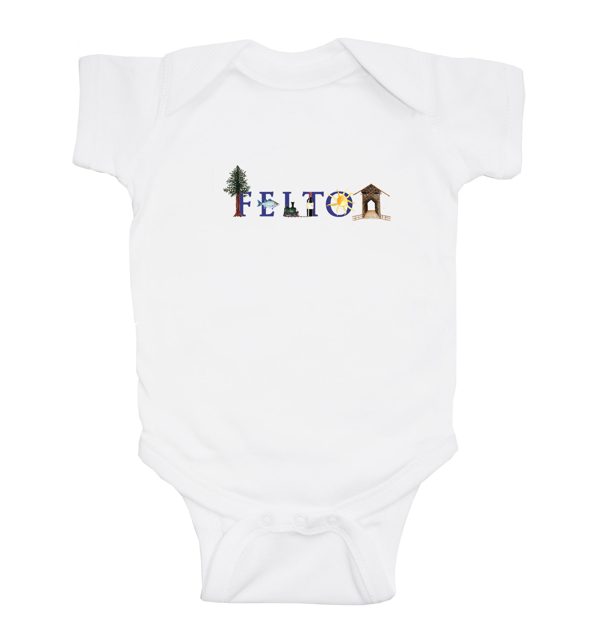 felton baby snap up short sleeve