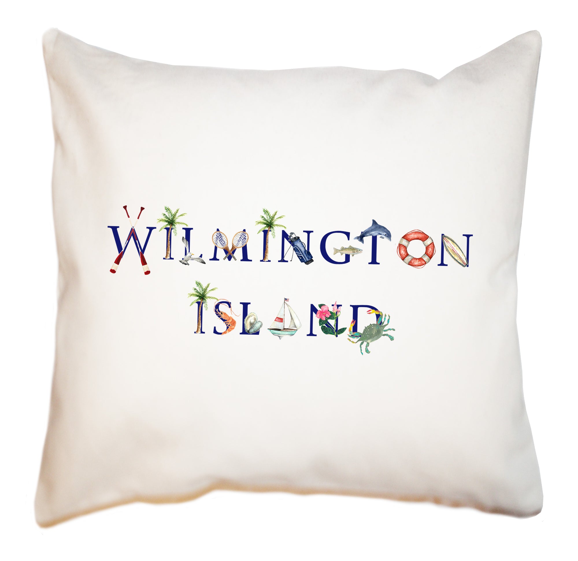 wilmington island square pillow