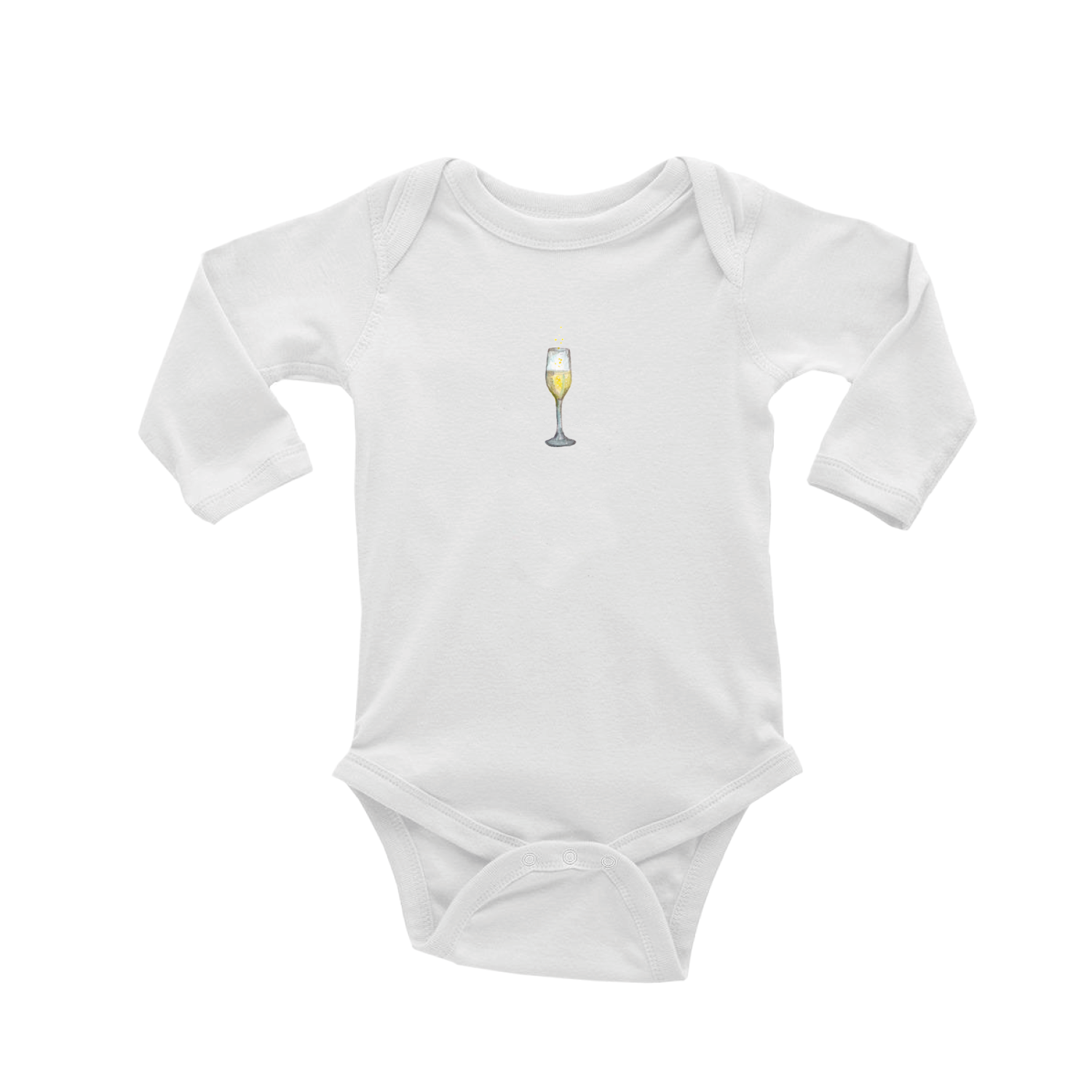 champagne 2024 baby snap up long sleeve