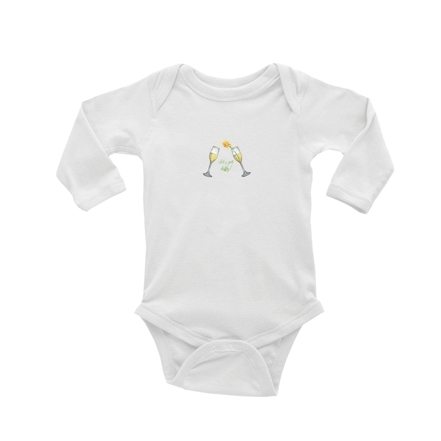 let's get daffy baby snap up long sleeve