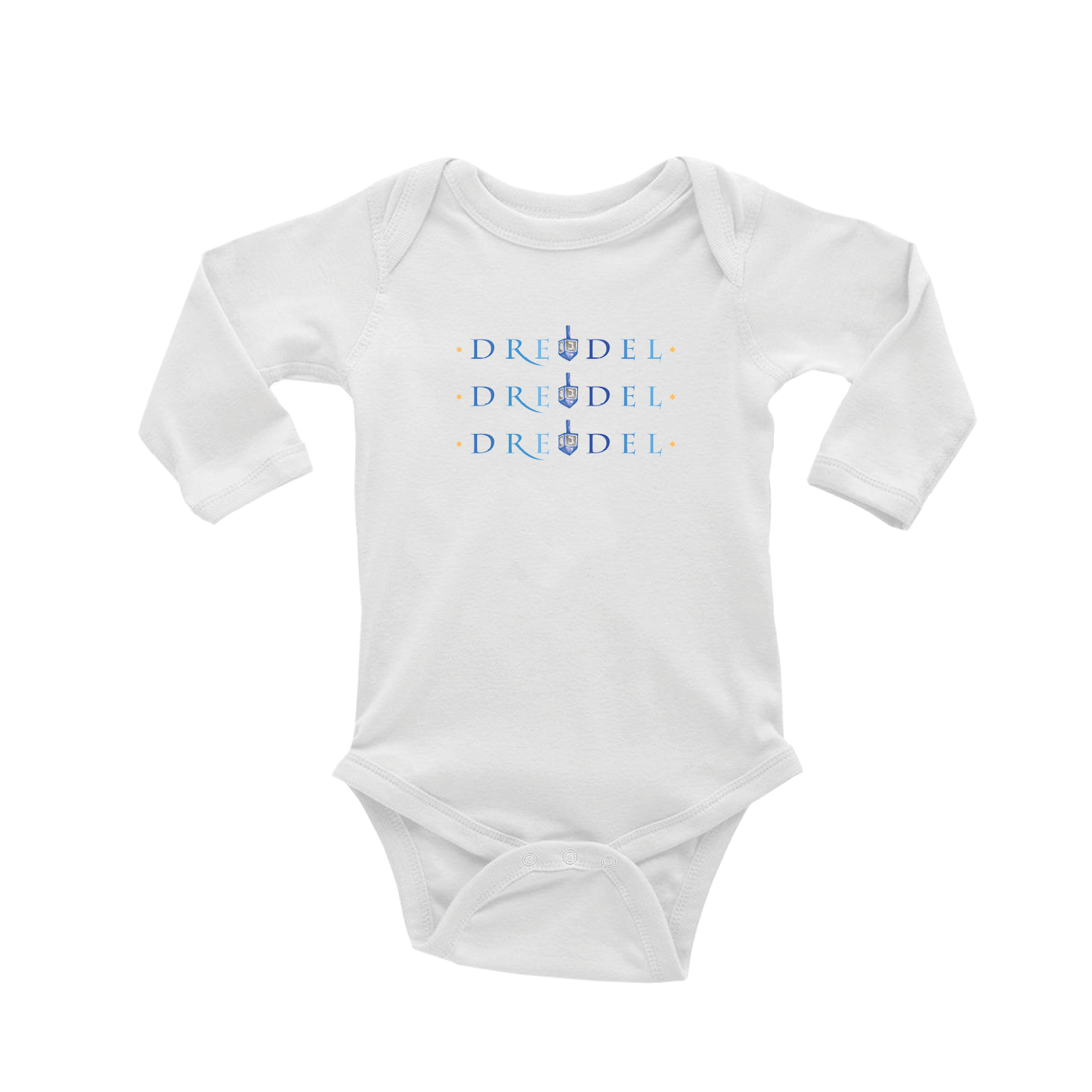 dreidle baby snap up long sleeve