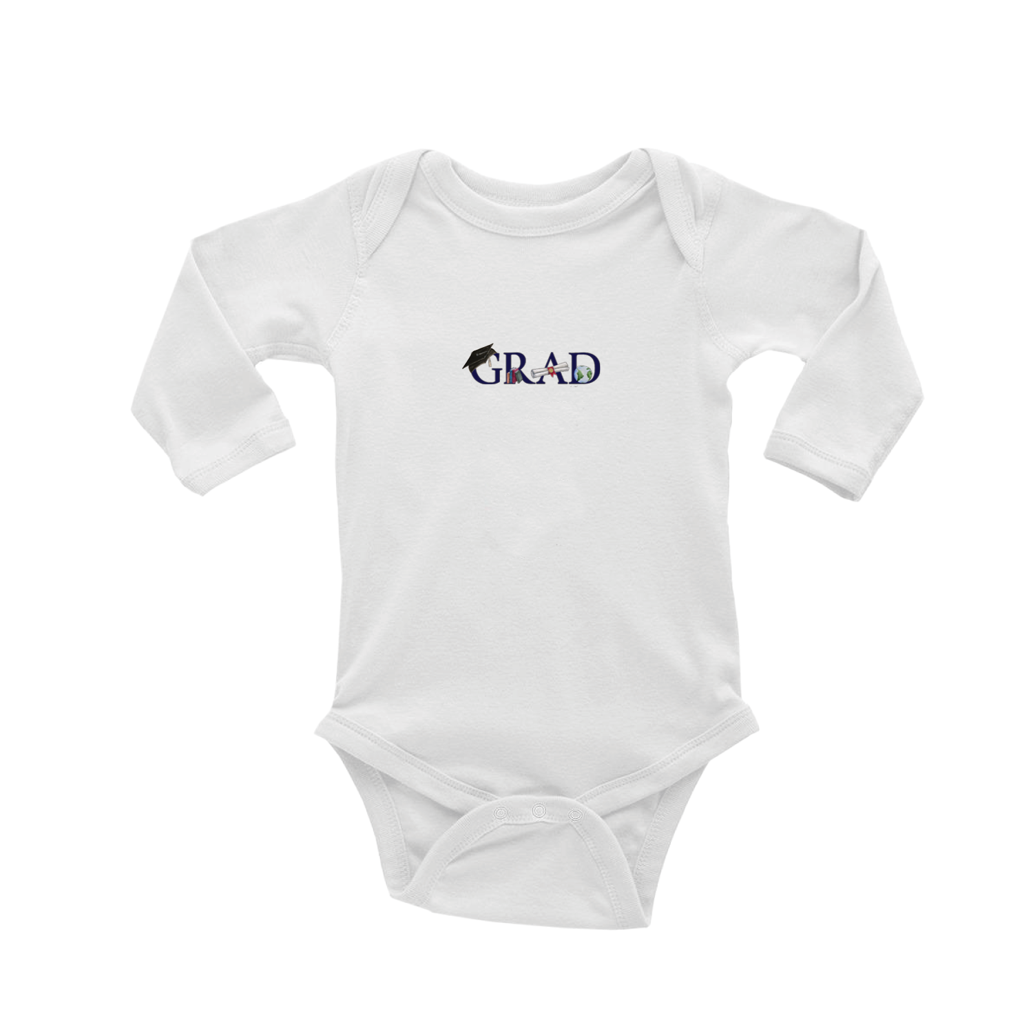 grad baby snap up long sleeve