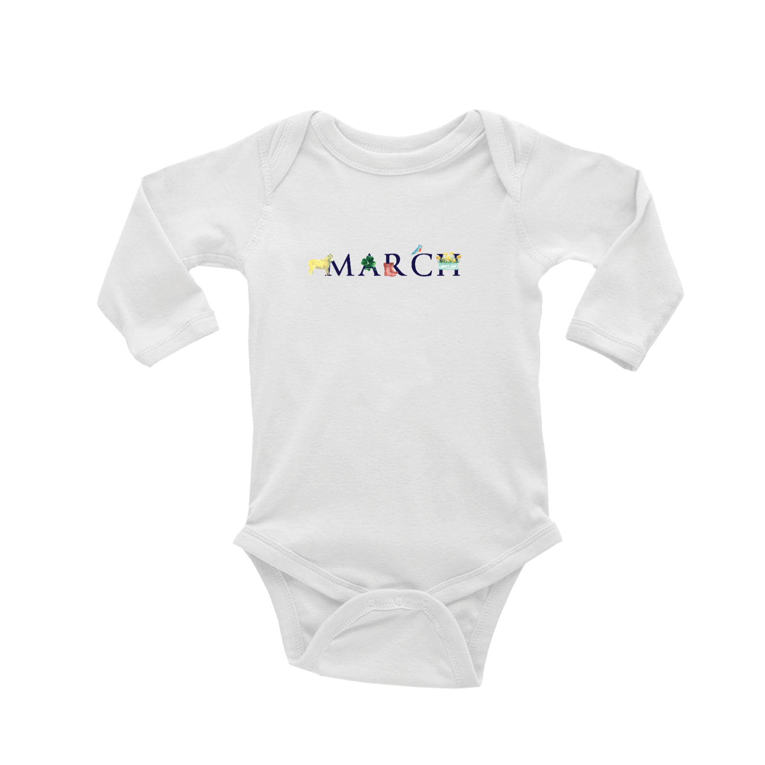 march baby snap up long sleeve