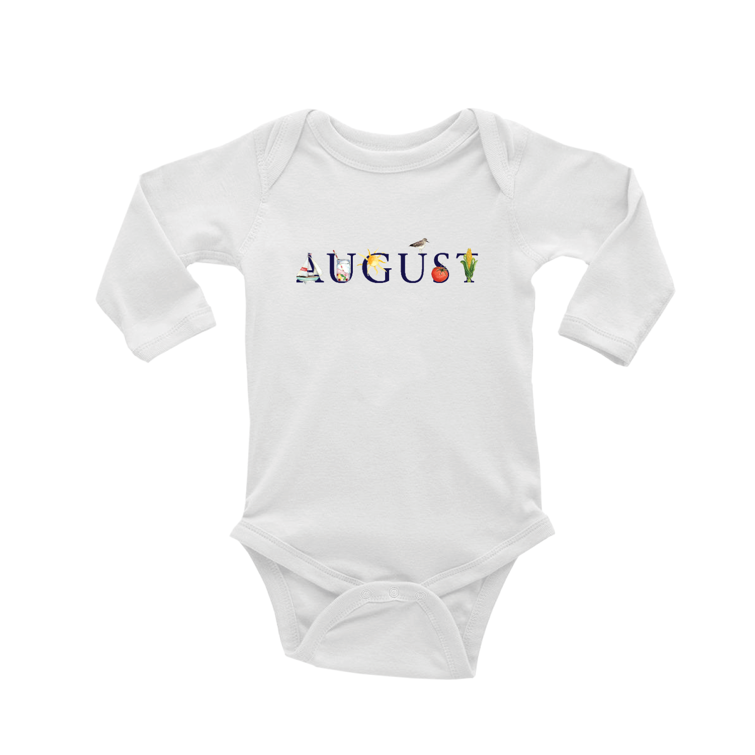 august baby snap up long sleeve
