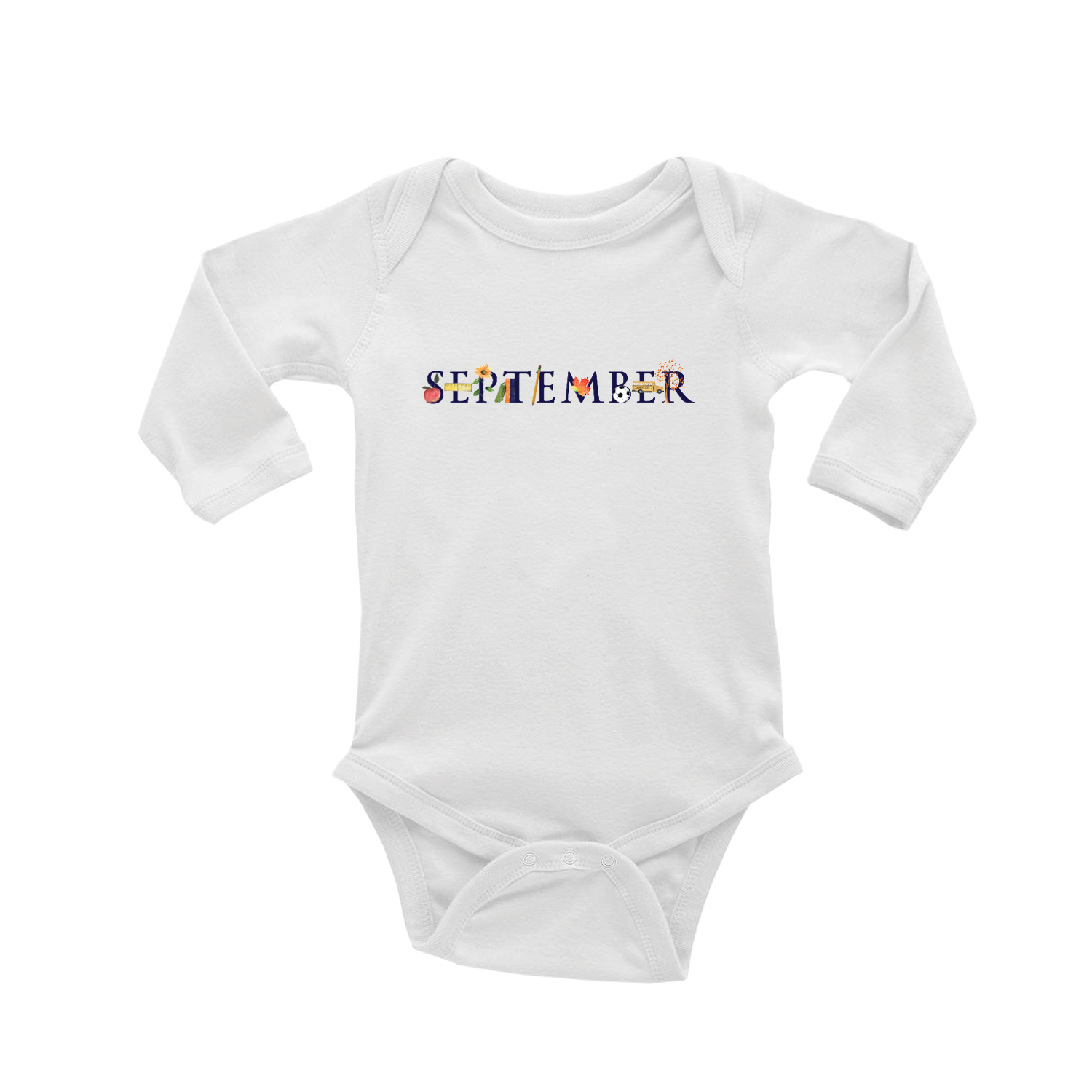 september baby snap up long sleeve