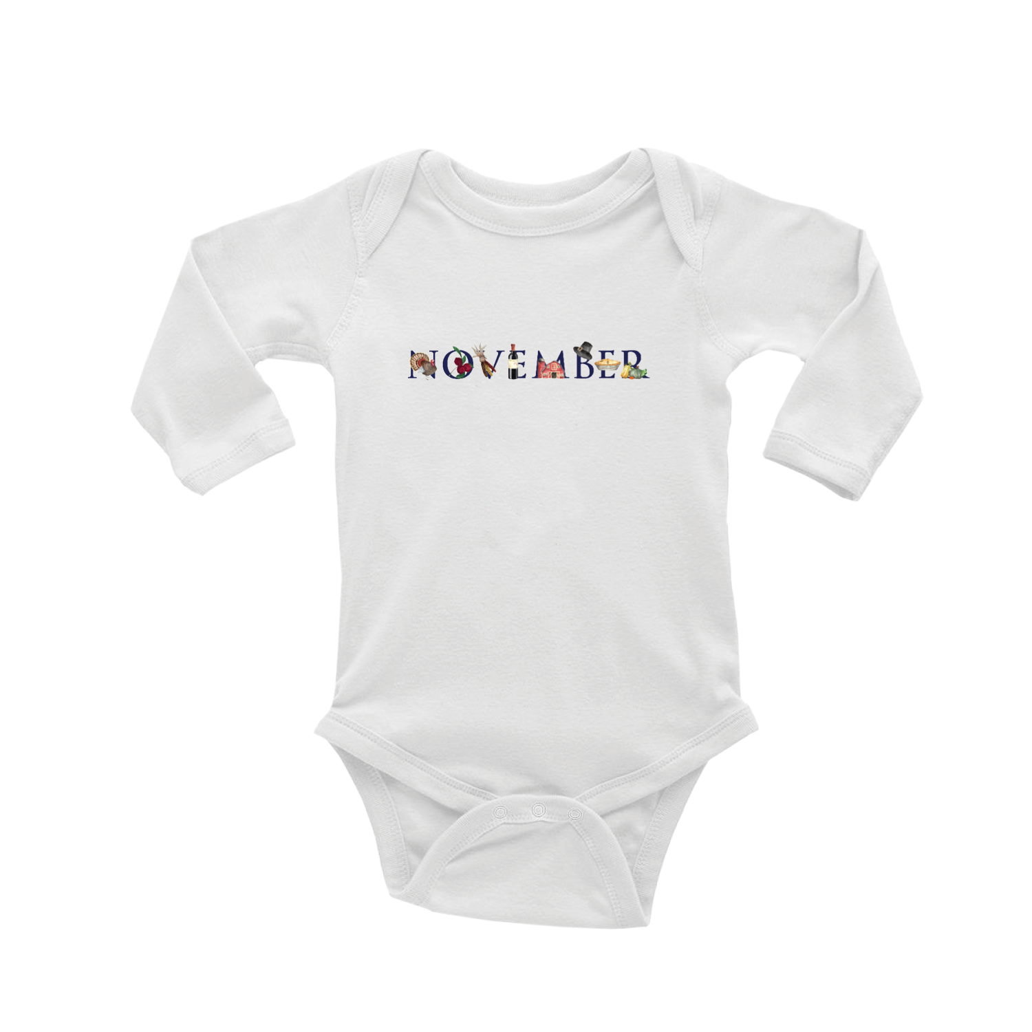 november baby snap up long sleeve
