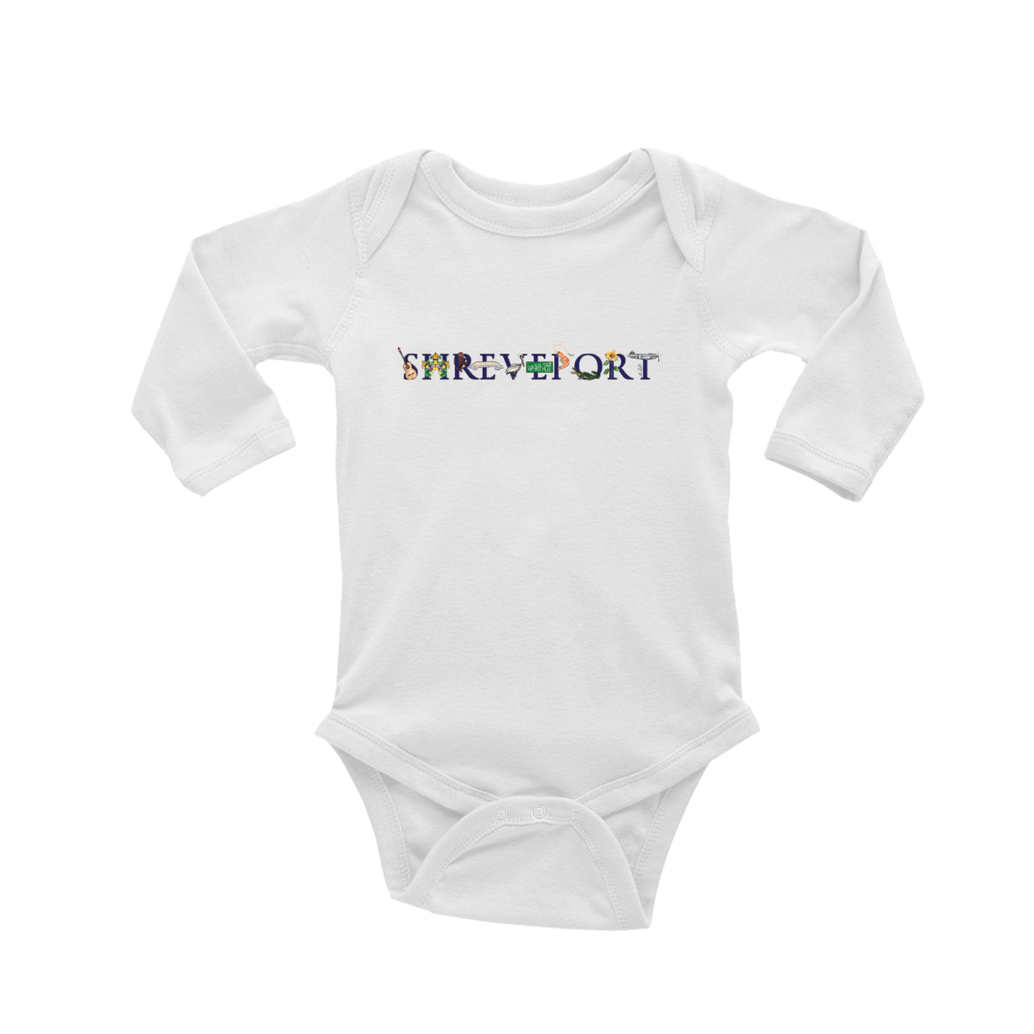 shreveport baby snap up long sleeve