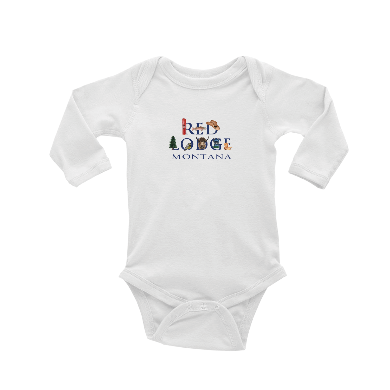 red lodge montana baby snap up long sleeve