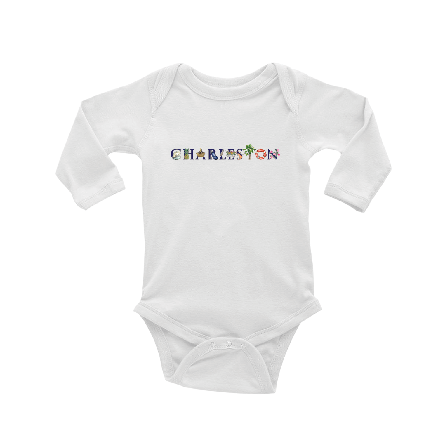 charleston, sc baby snap up long sleeve