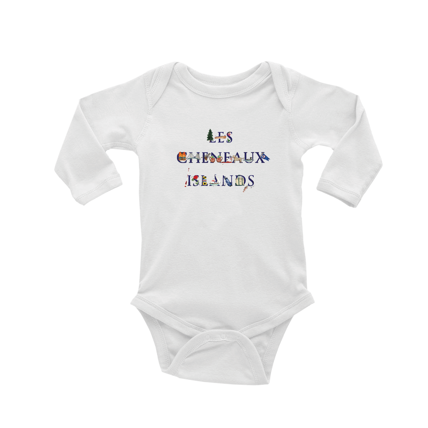 les cheneaux islands baby snap up long sleeve