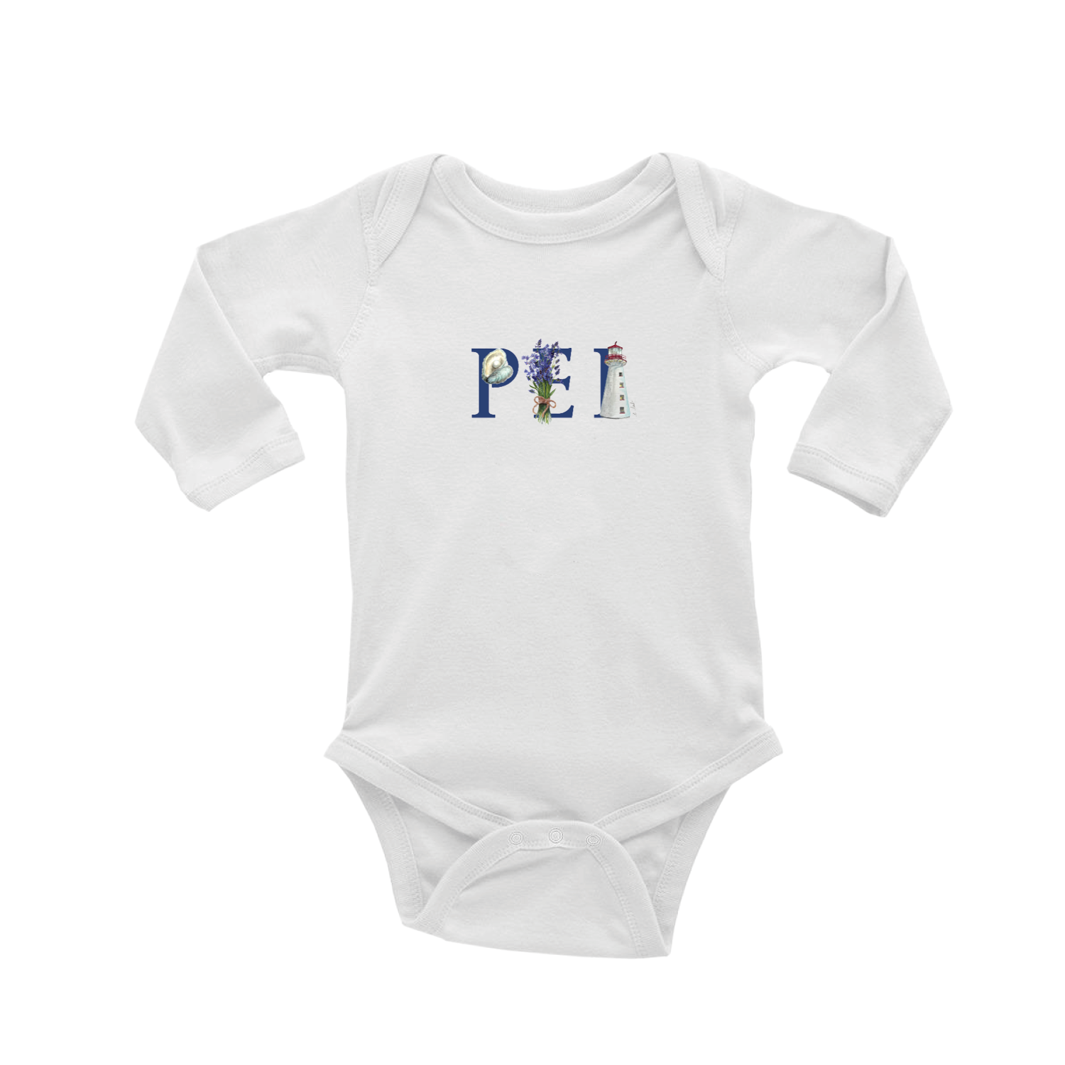 pei baby snap up long sleeve
