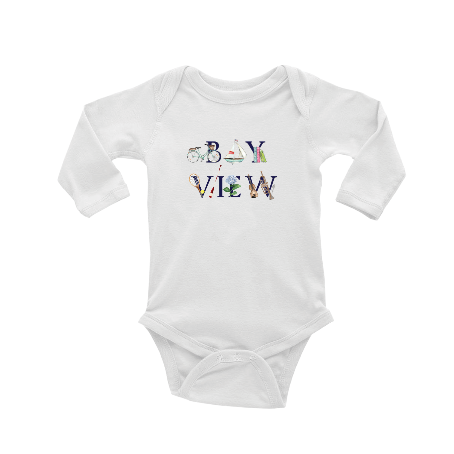 bay view mi baby snap up long sleeve