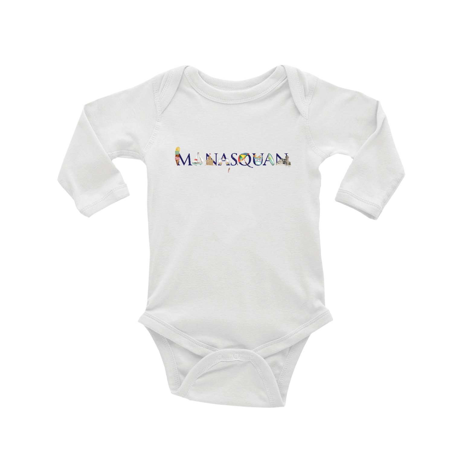 manasquan baby snap up long sleeve