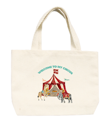 welcome to my circus small tote
