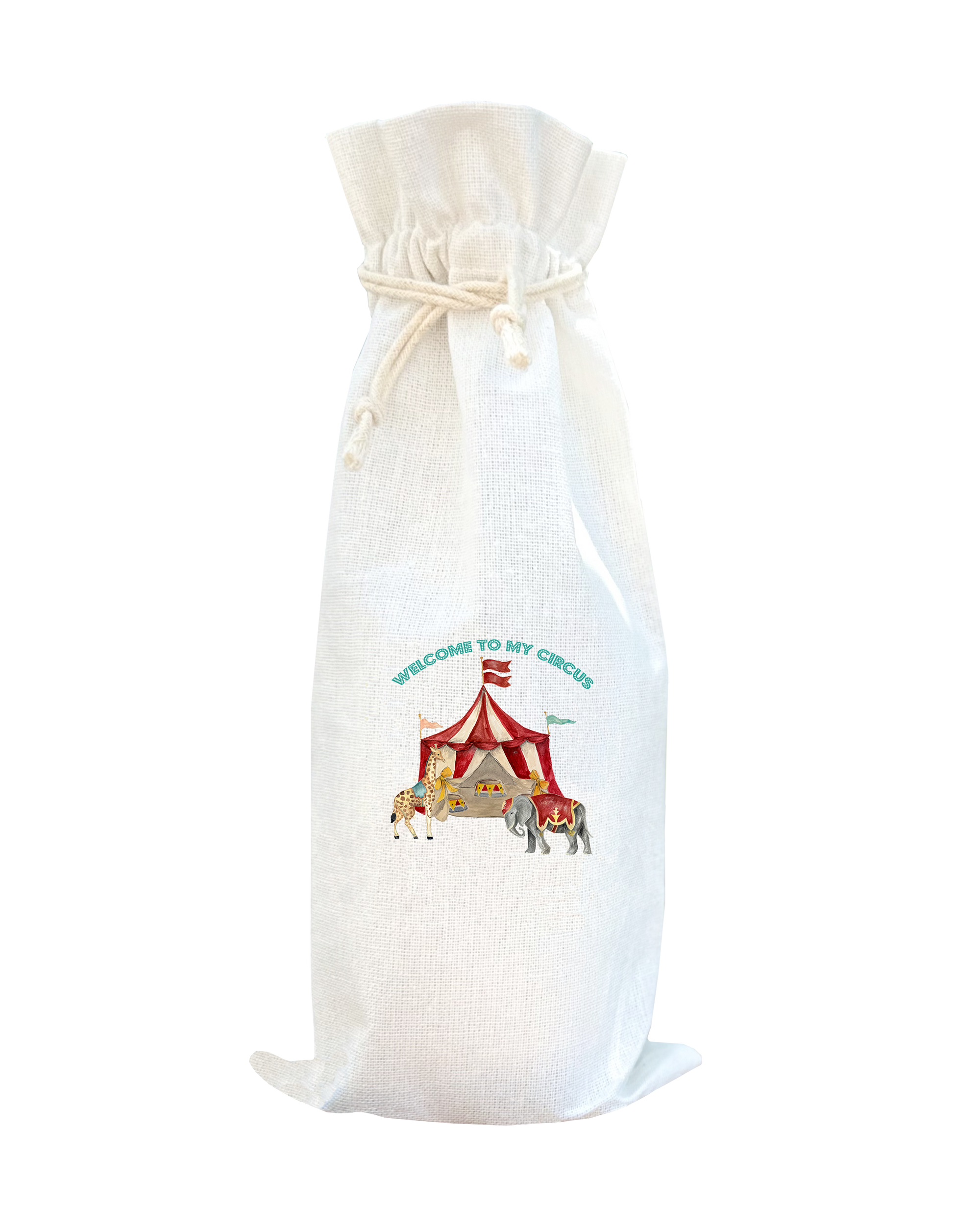 welcome to my circus wine bag