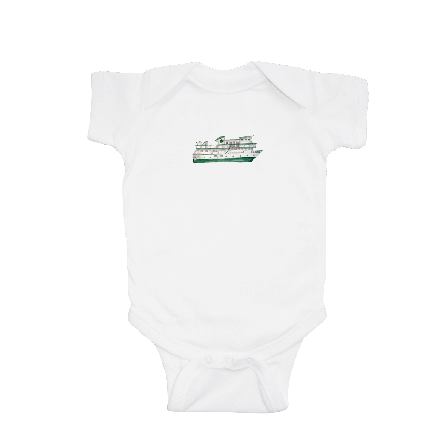 beaver island ferry baby snap up short sleeve