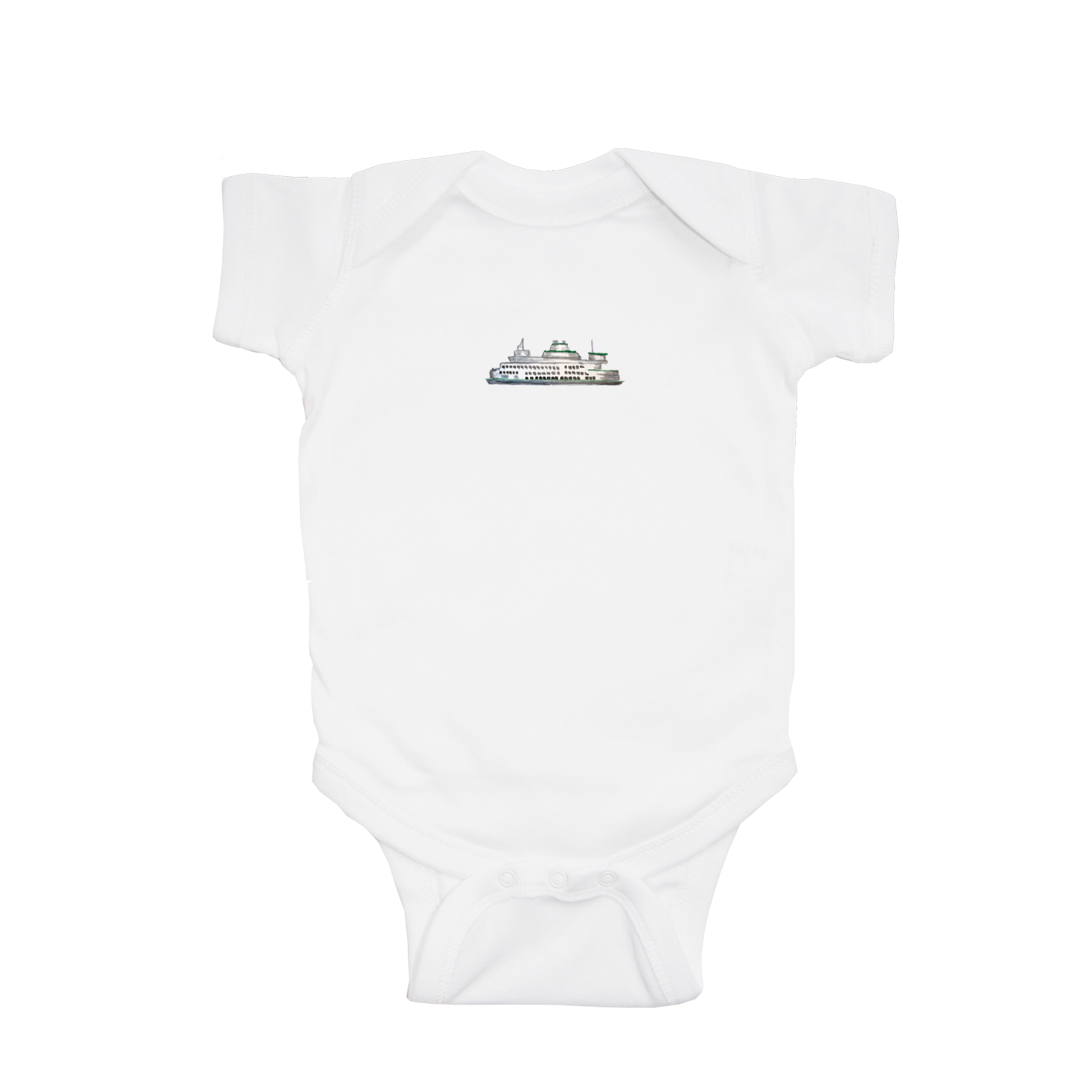 seattle ferry baby snap up short sleeve