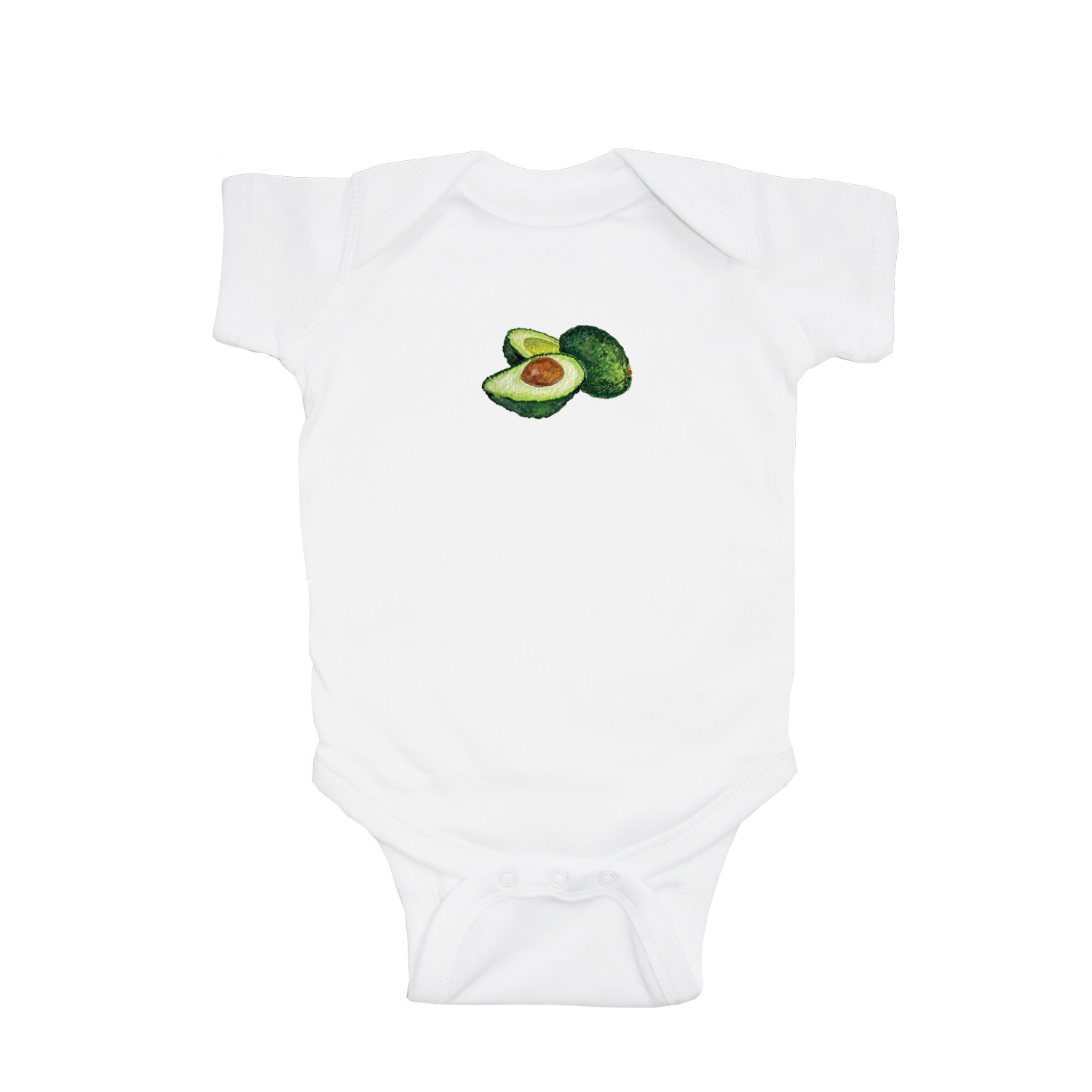avocado baby snap up short sleeve
