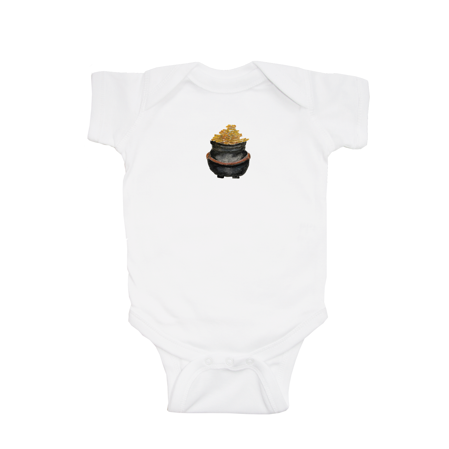 pot of gold baby snap up short sleeve
