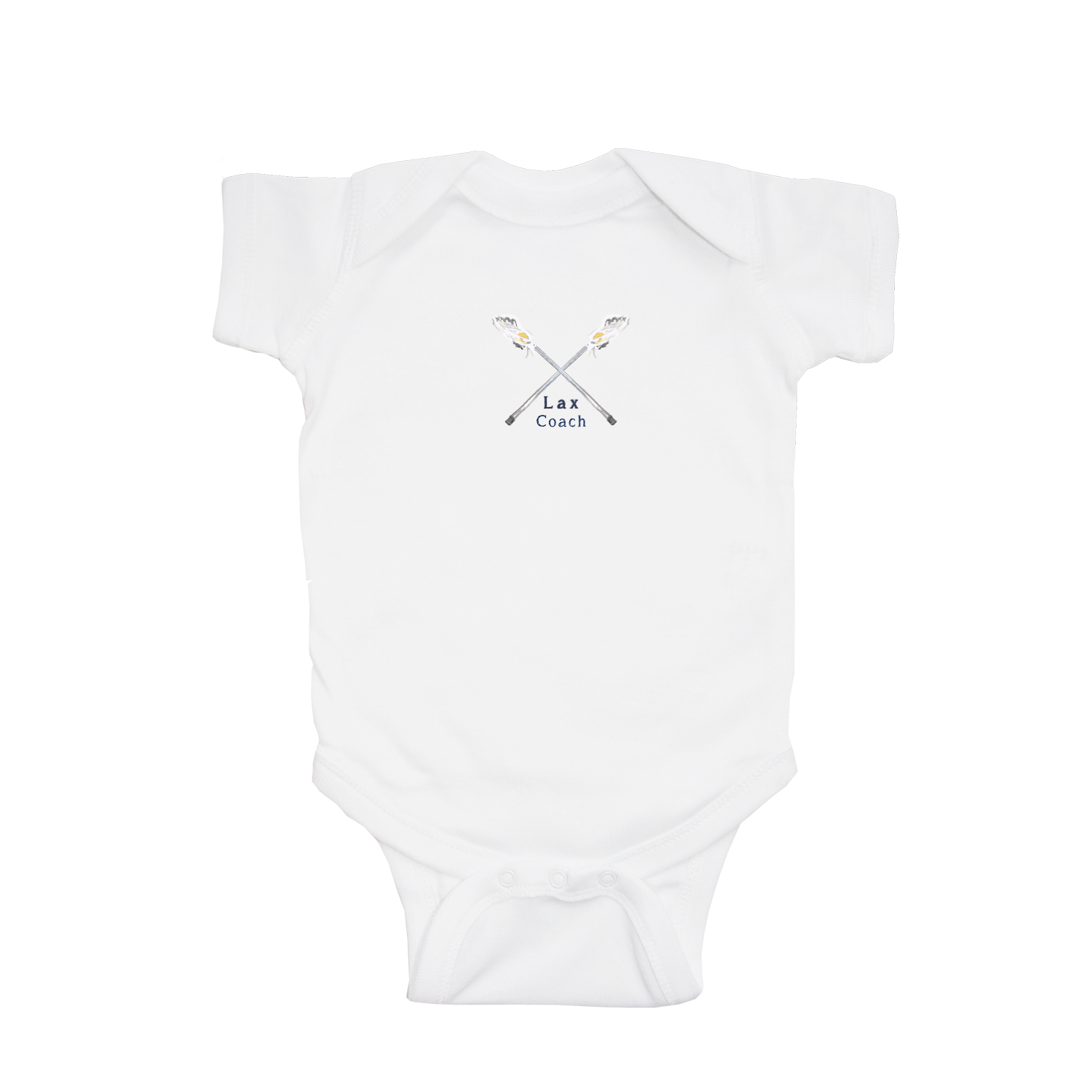 lax coach baby snap up short sleeve
