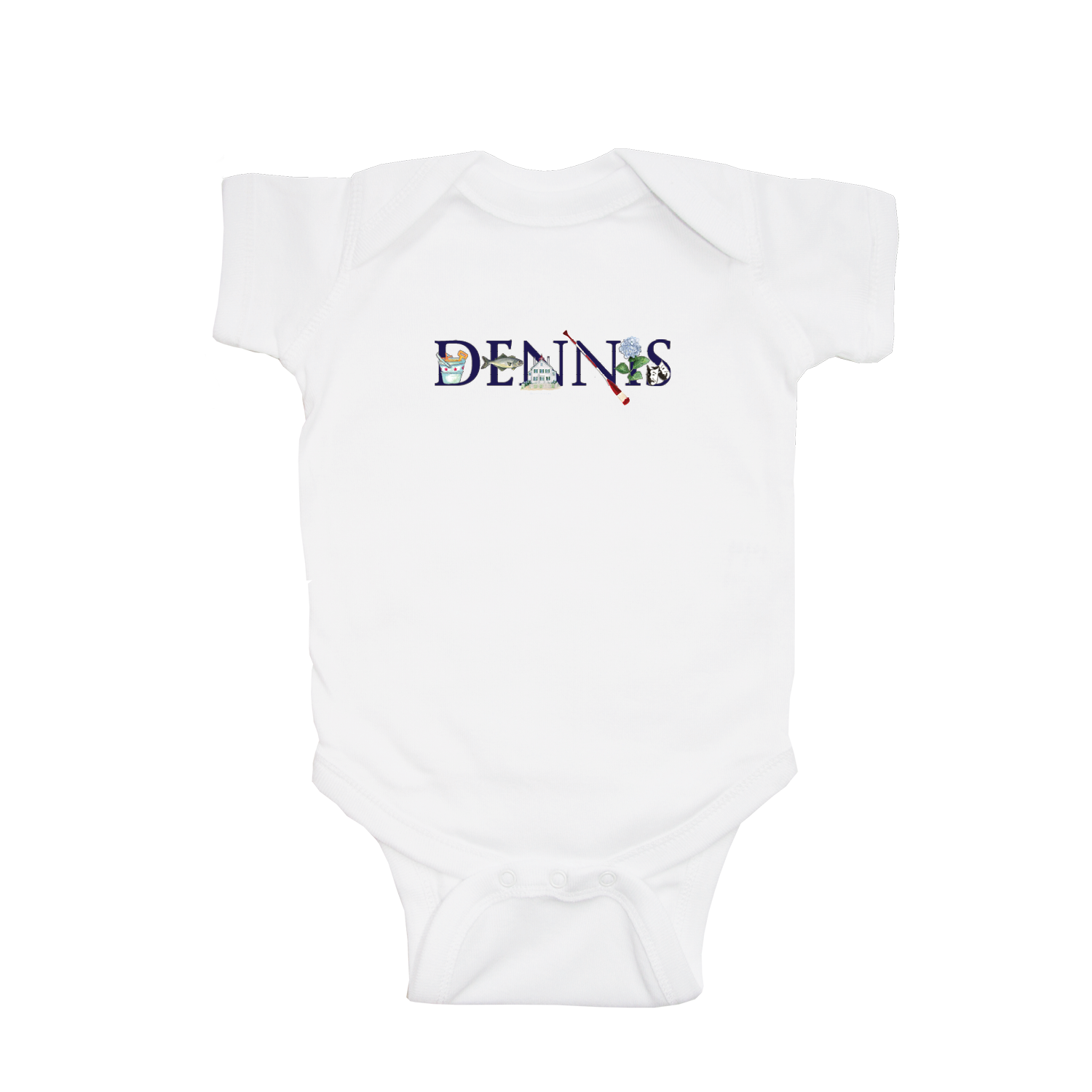 dennis baby snap up short sleeve