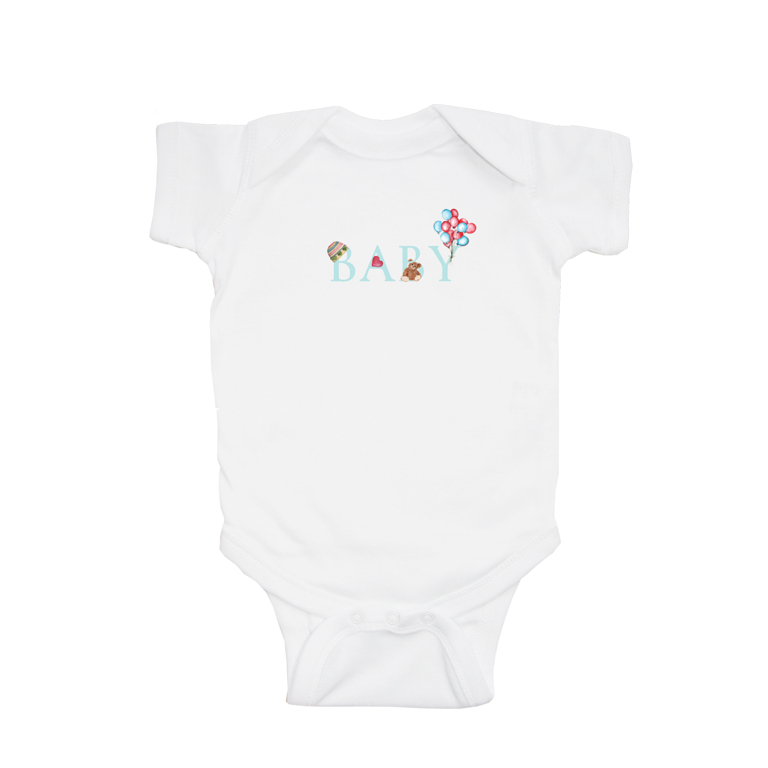 baby baby snap up short sleeve