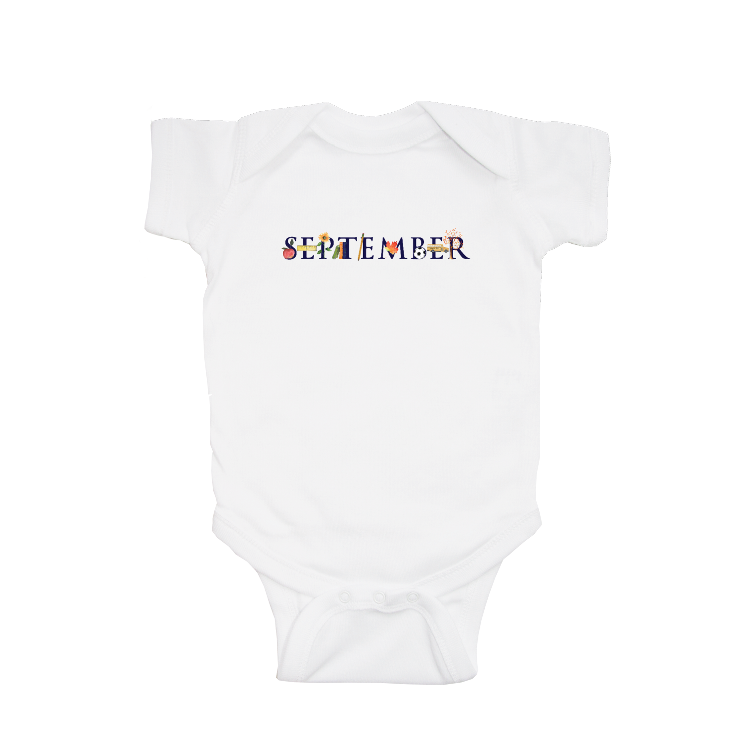 september baby snap up short sleeve
