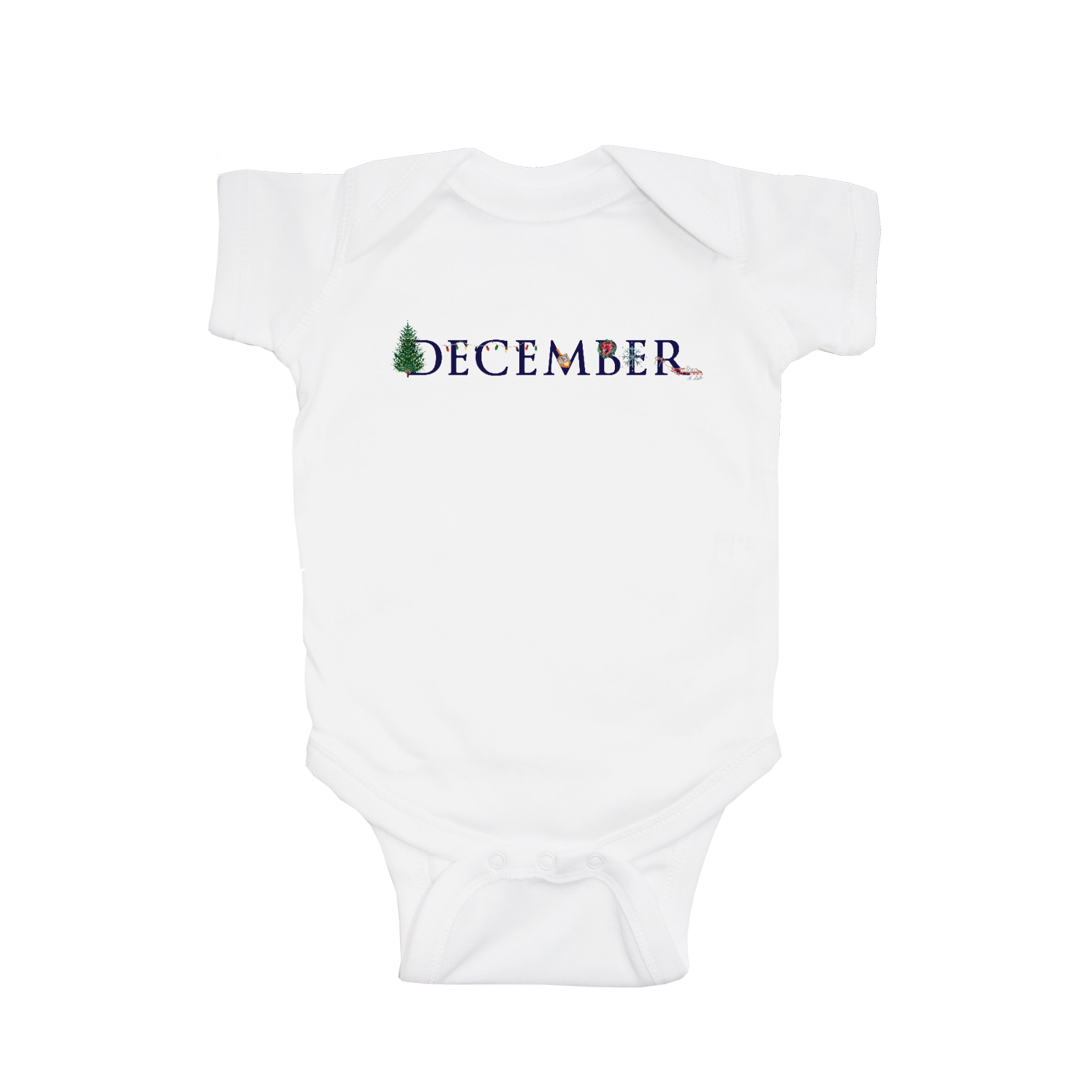 december baby snap up short sleeve