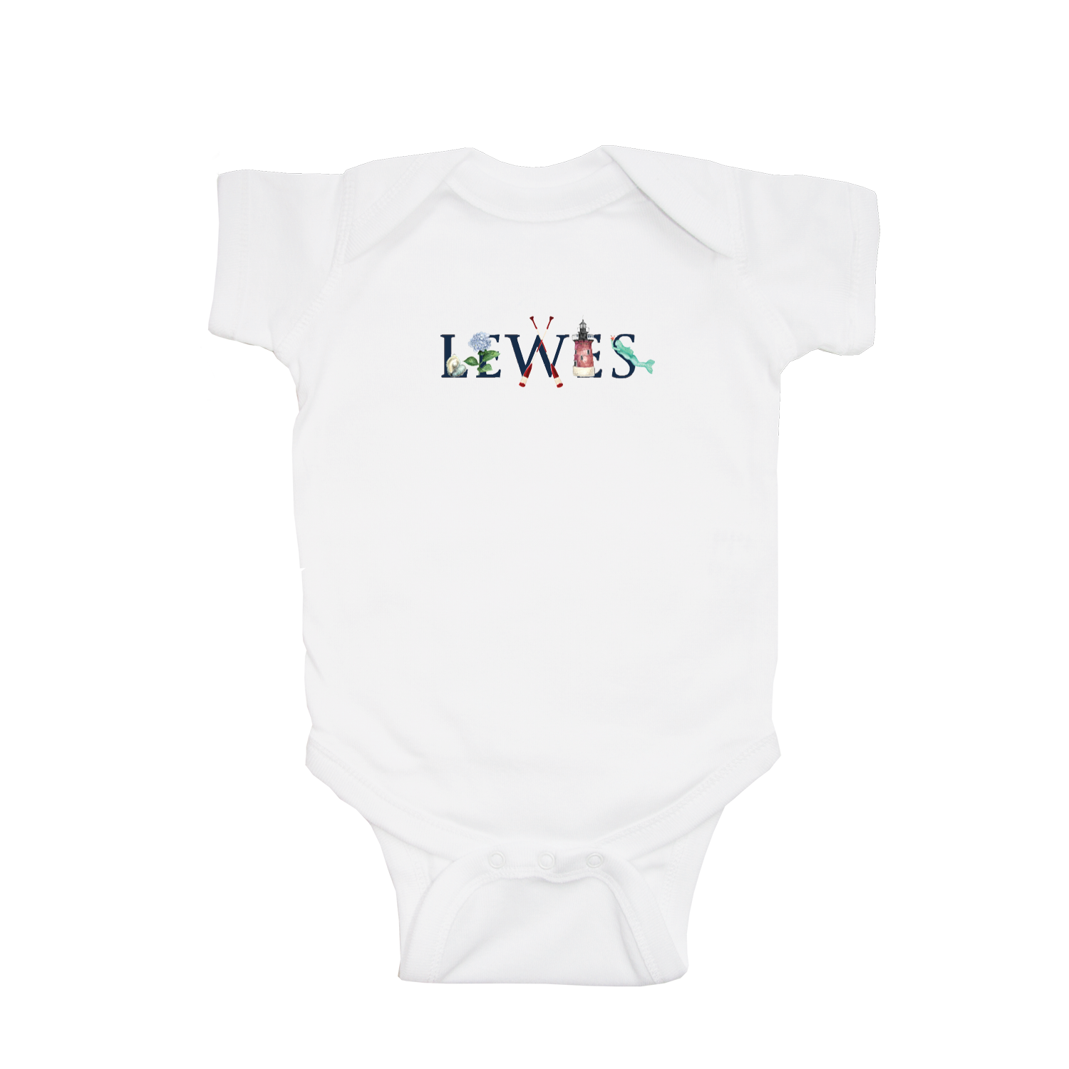 lewes baby snap up short sleeve