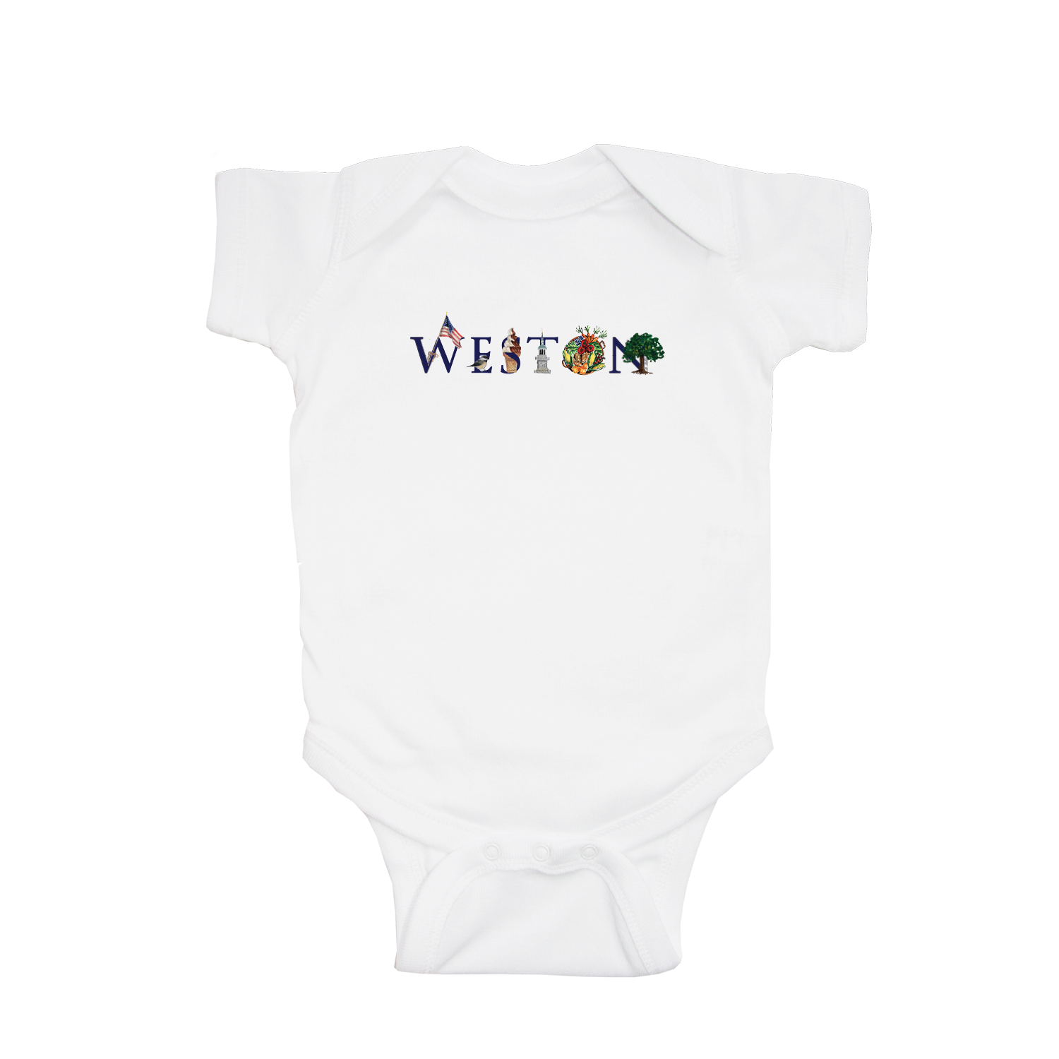 weston baby snap up short sleeve