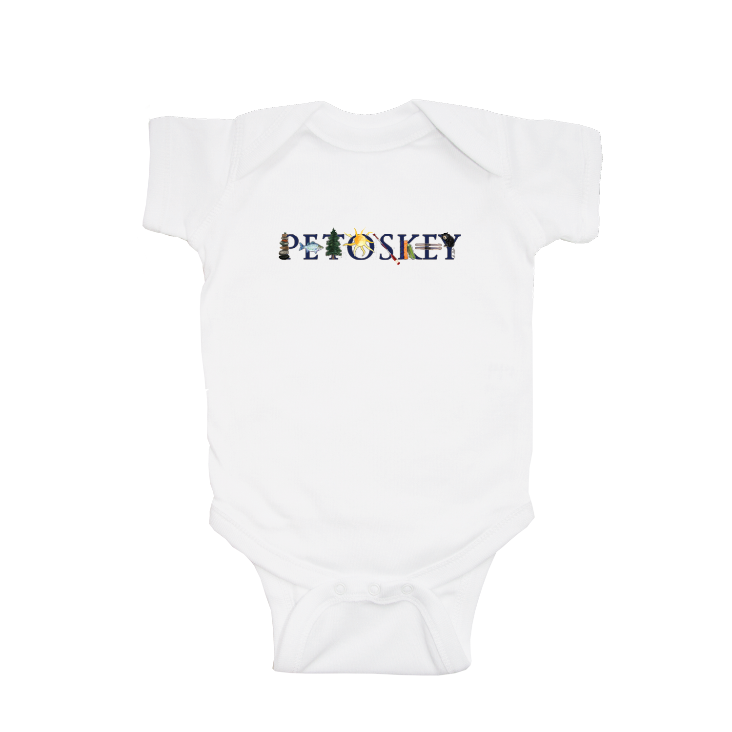 petoskey baby snap up short sleeve