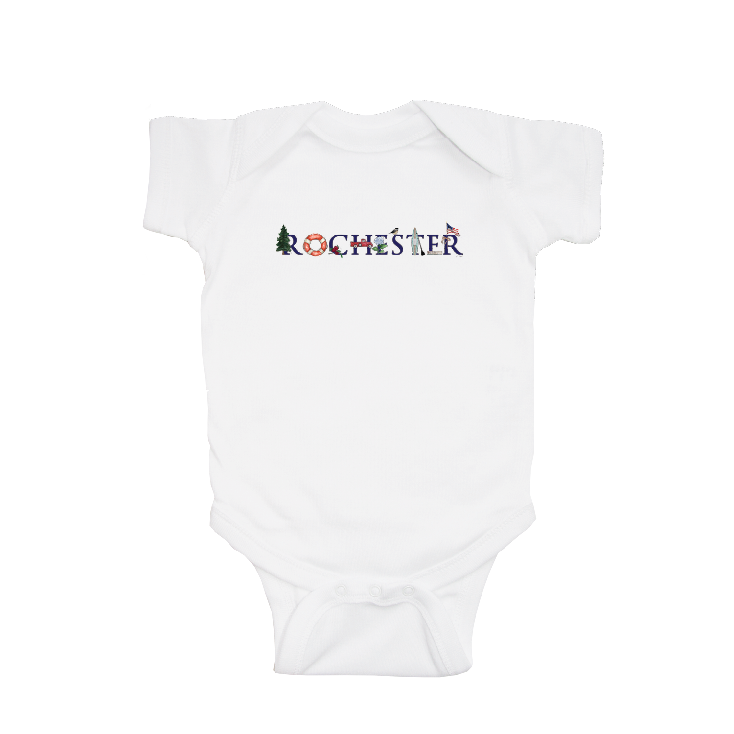 rochester baby snap up short sleeve