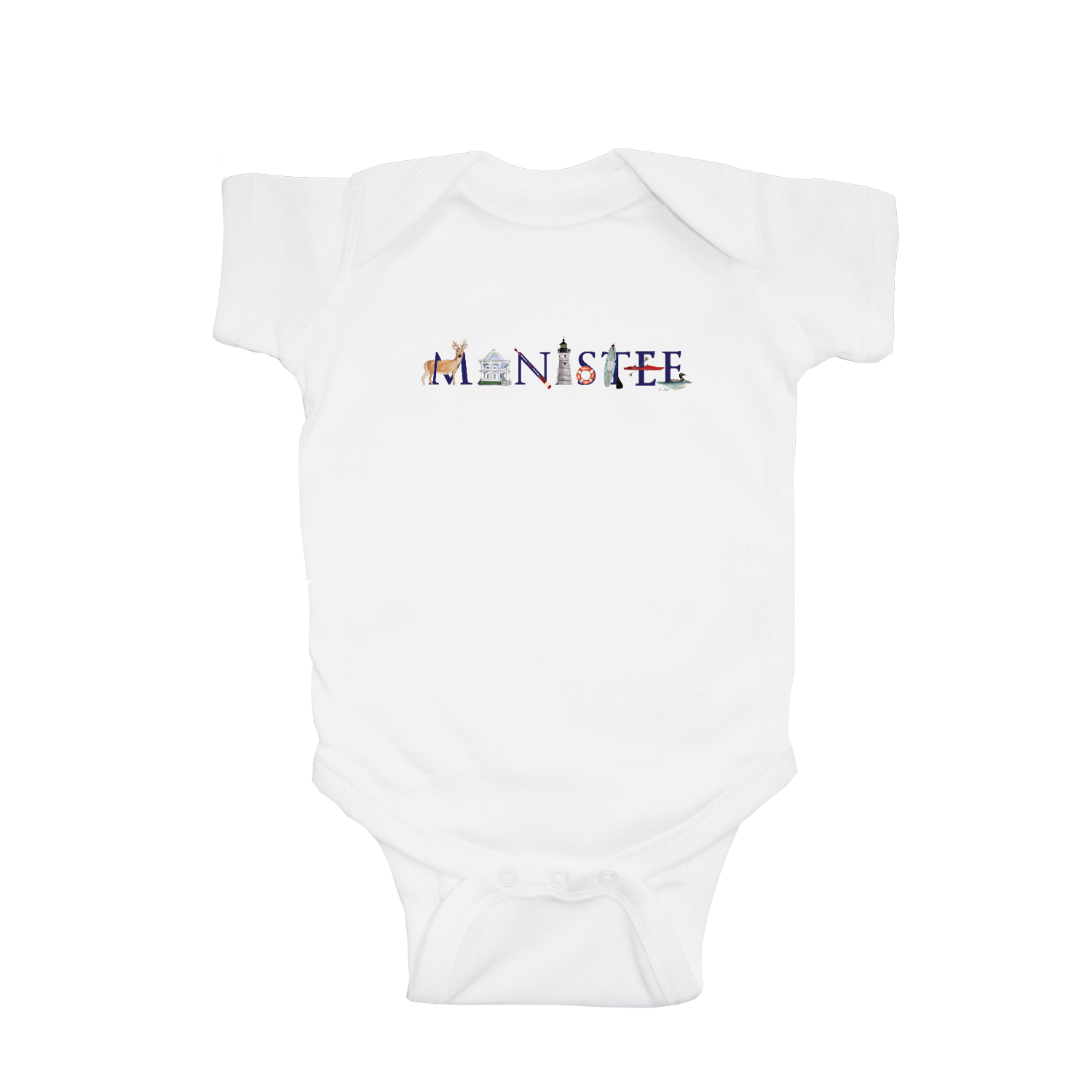manistee baby snap up short sleeve