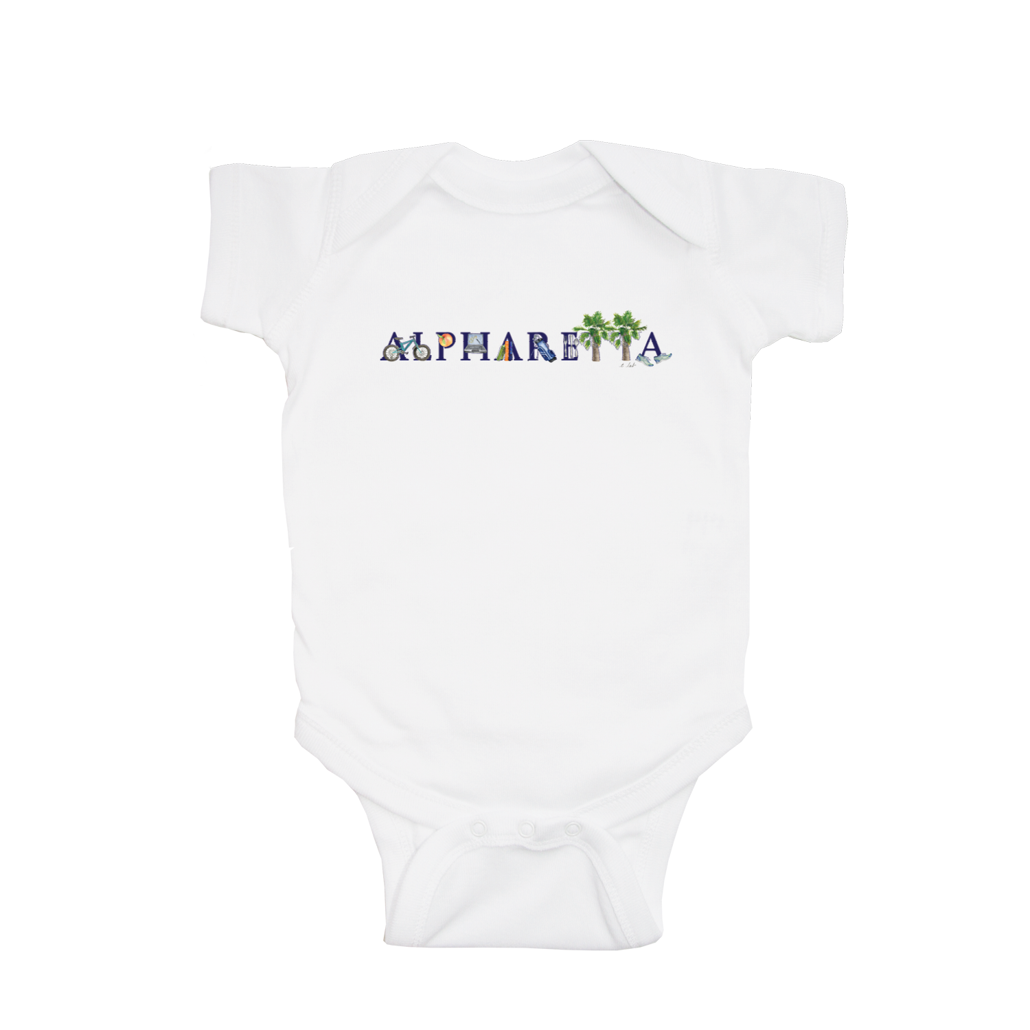alpharetta baby snap up short sleeve